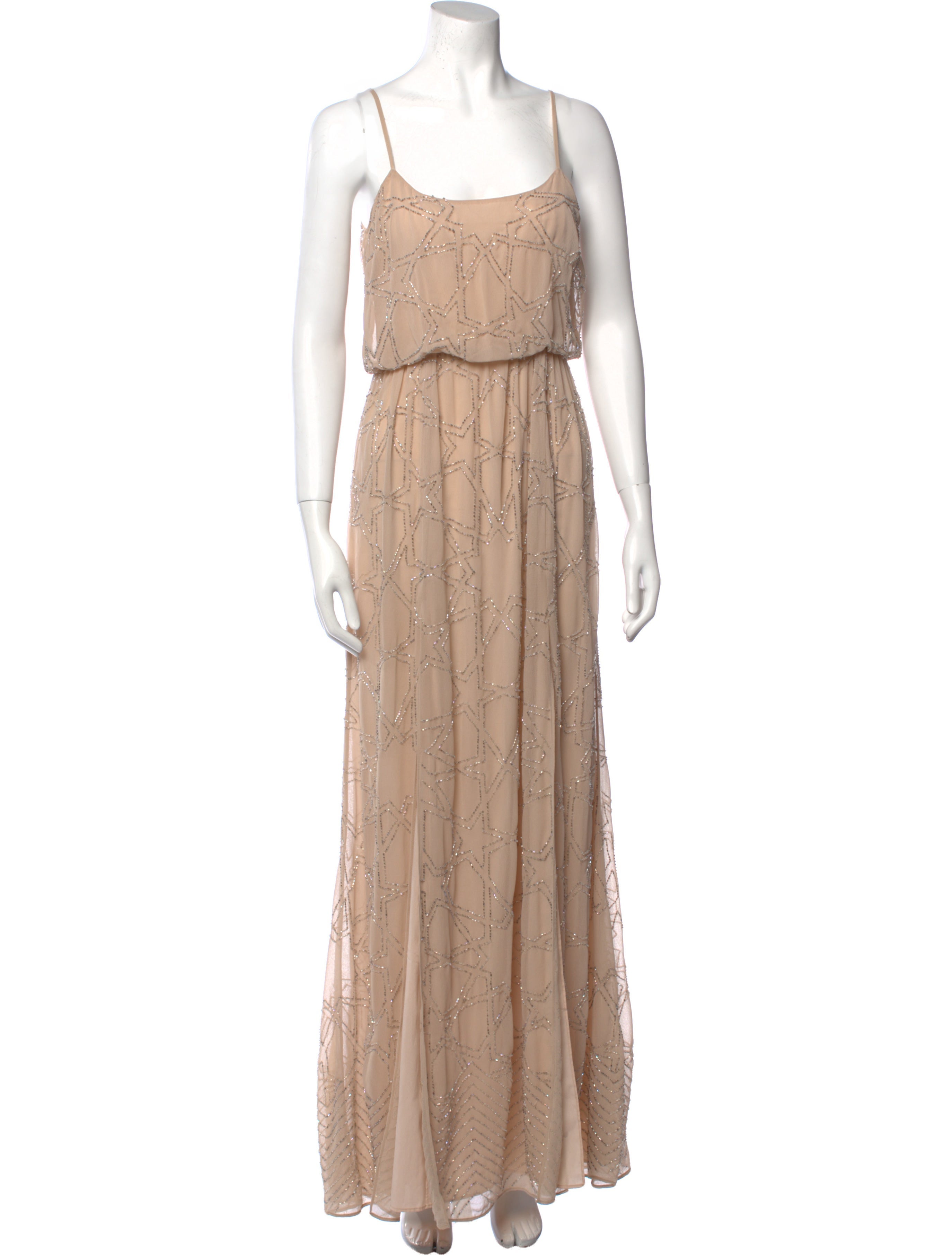 Needle & Thread Square Neckline Long Dress