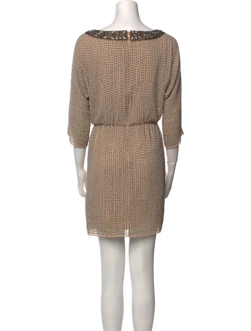 Needle & Thread Scoop Neck Mini Dress