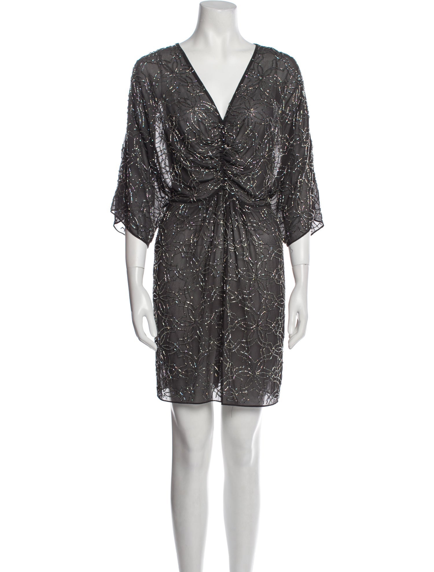 Needle & Thread V-Neck Mini Dress