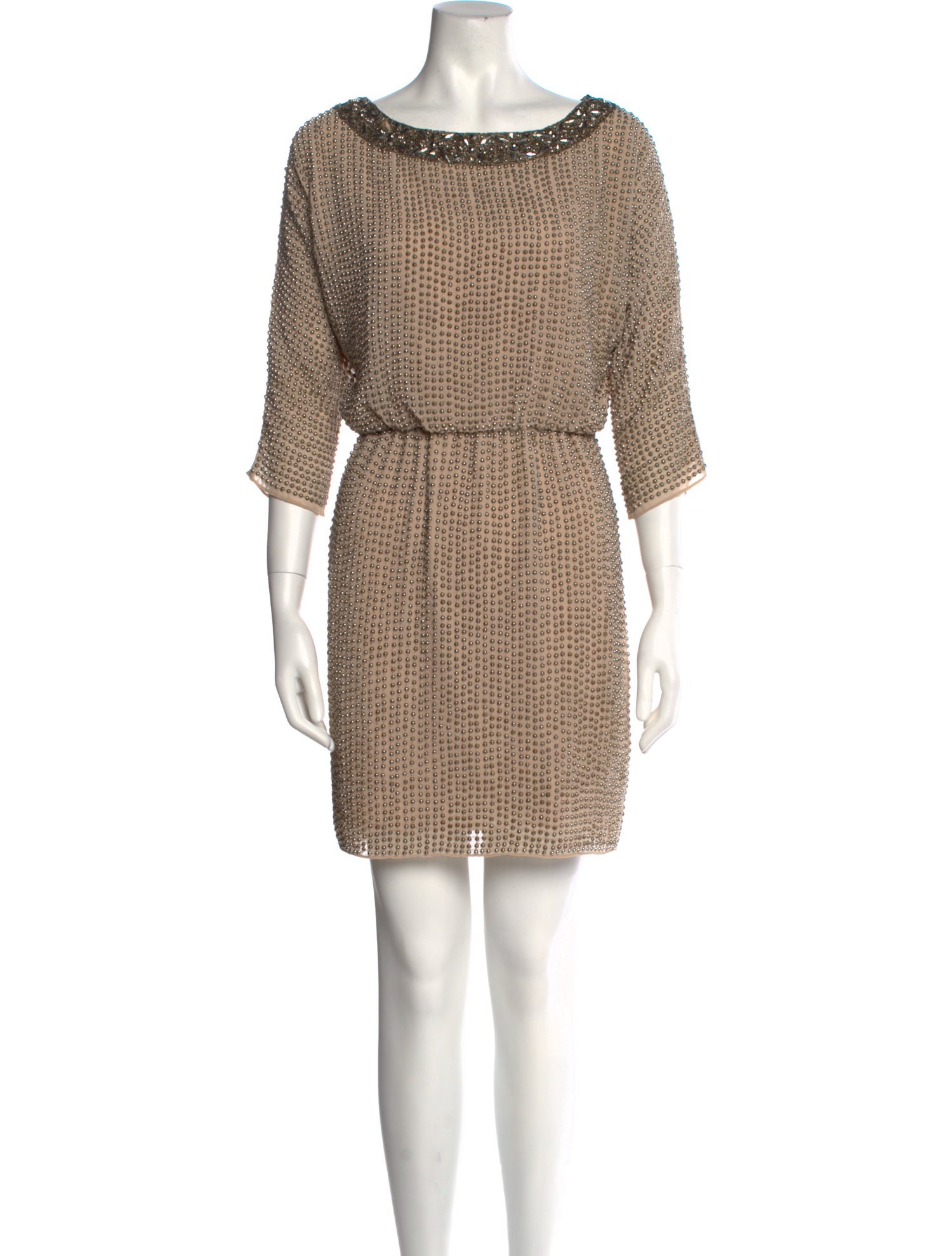 Needle & Thread Scoop Neck Mini Dress