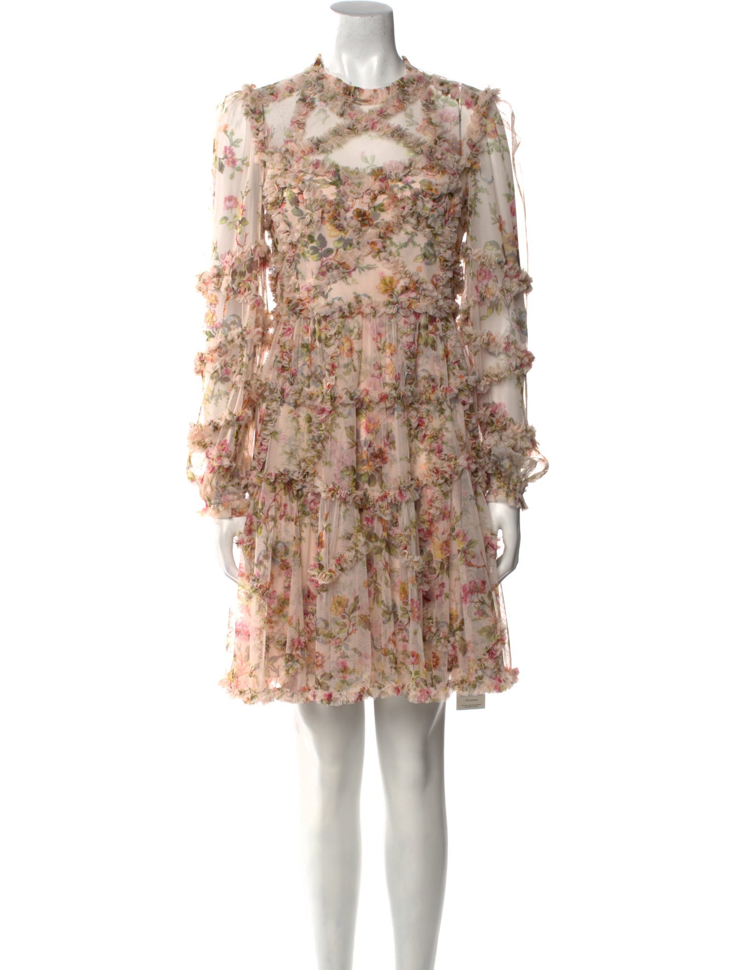 Needle & Thread Floral Print Mini Dress