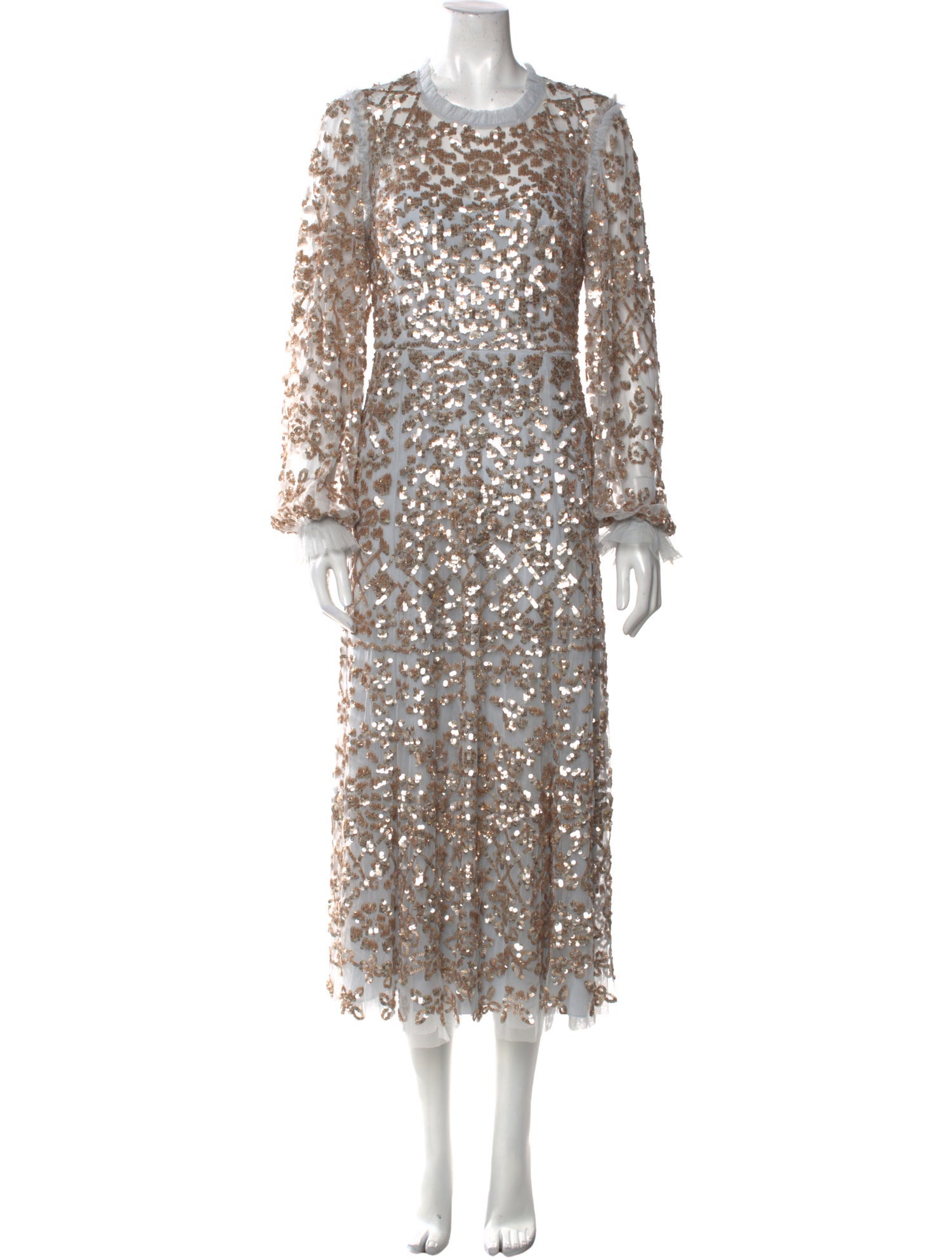 Needle & Thread Crew Neck Long Dress