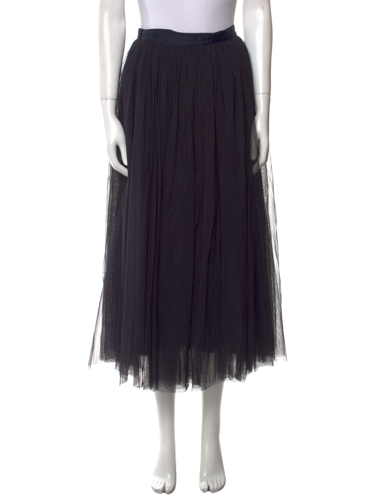 Needle & Thread Mesh Accents Midi Length Skirt