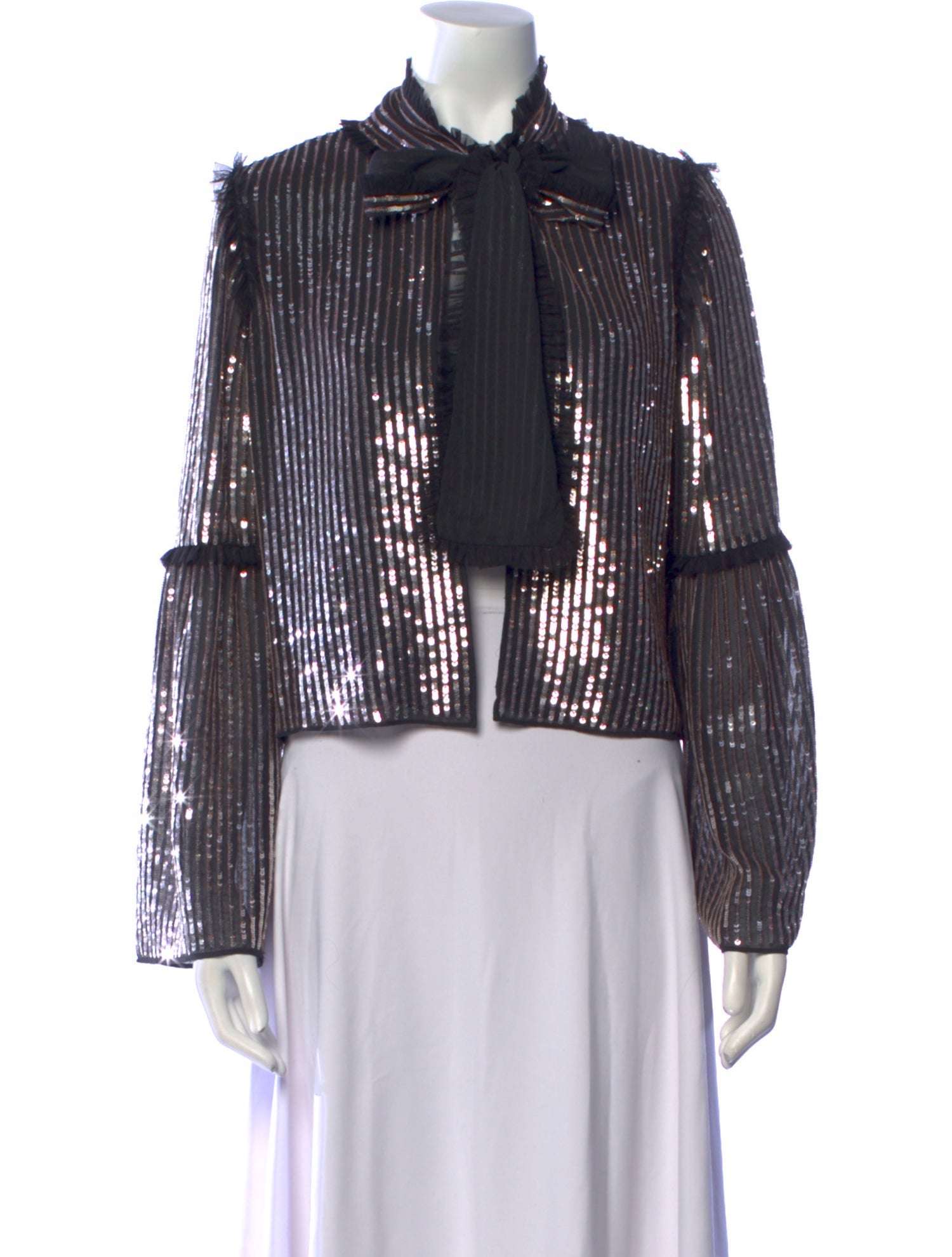 Needle & Thread Striped Evening Jacket
