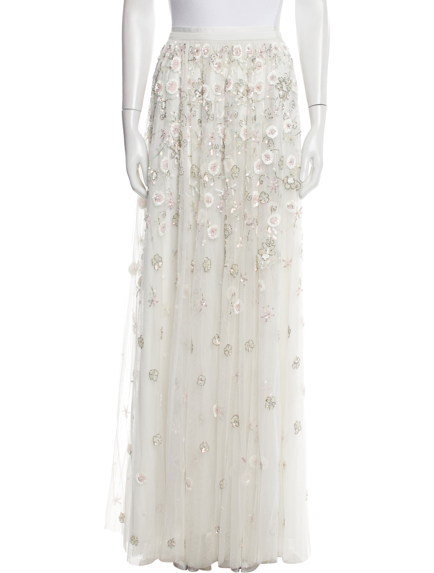 Needle & Thread Nylon Long Skirt