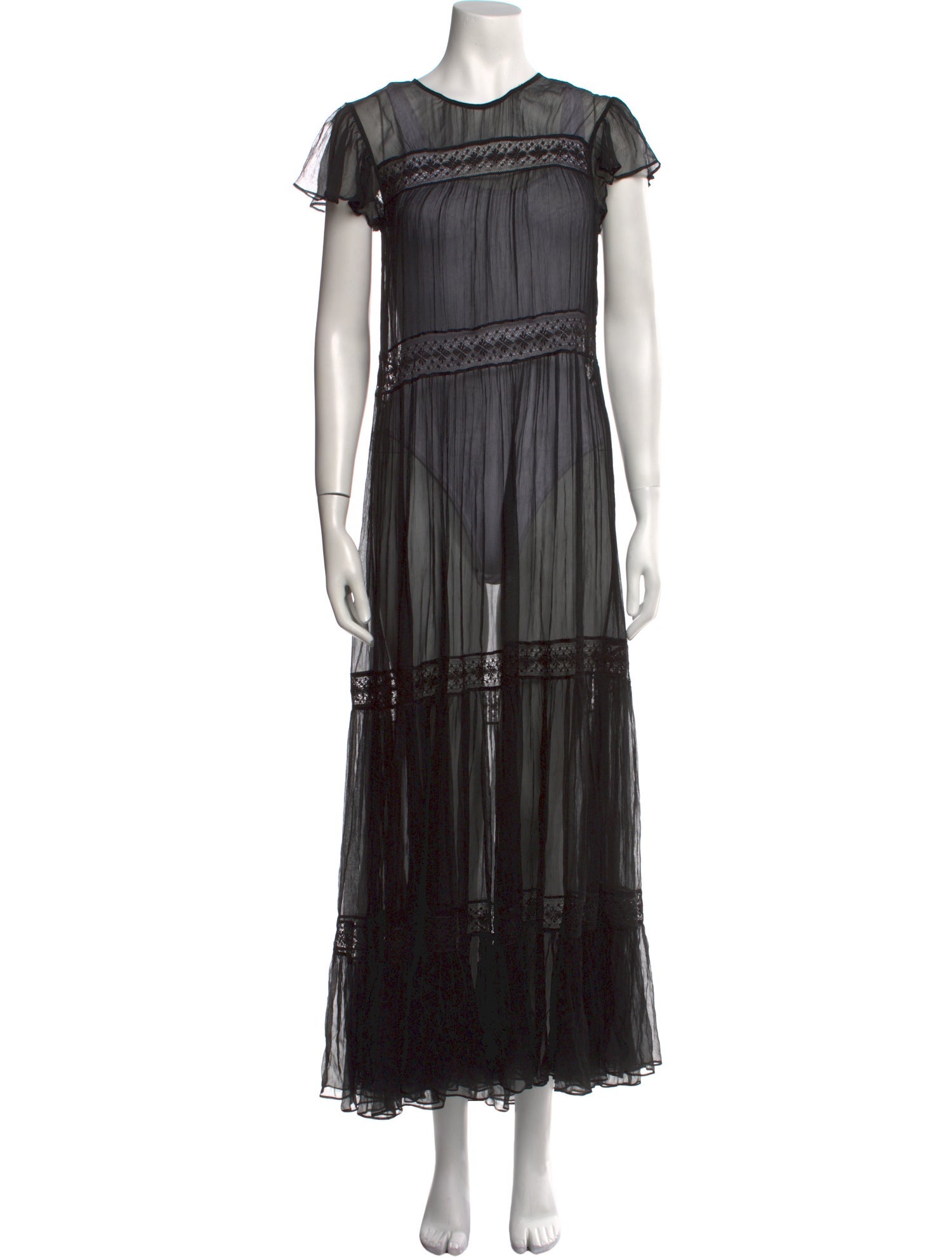 Needle & Thread Crew Neck Long Dress