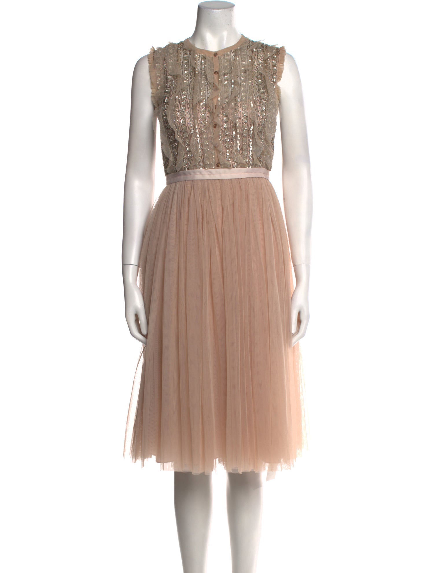 Needle & Thread Nylon Midi Length Dress