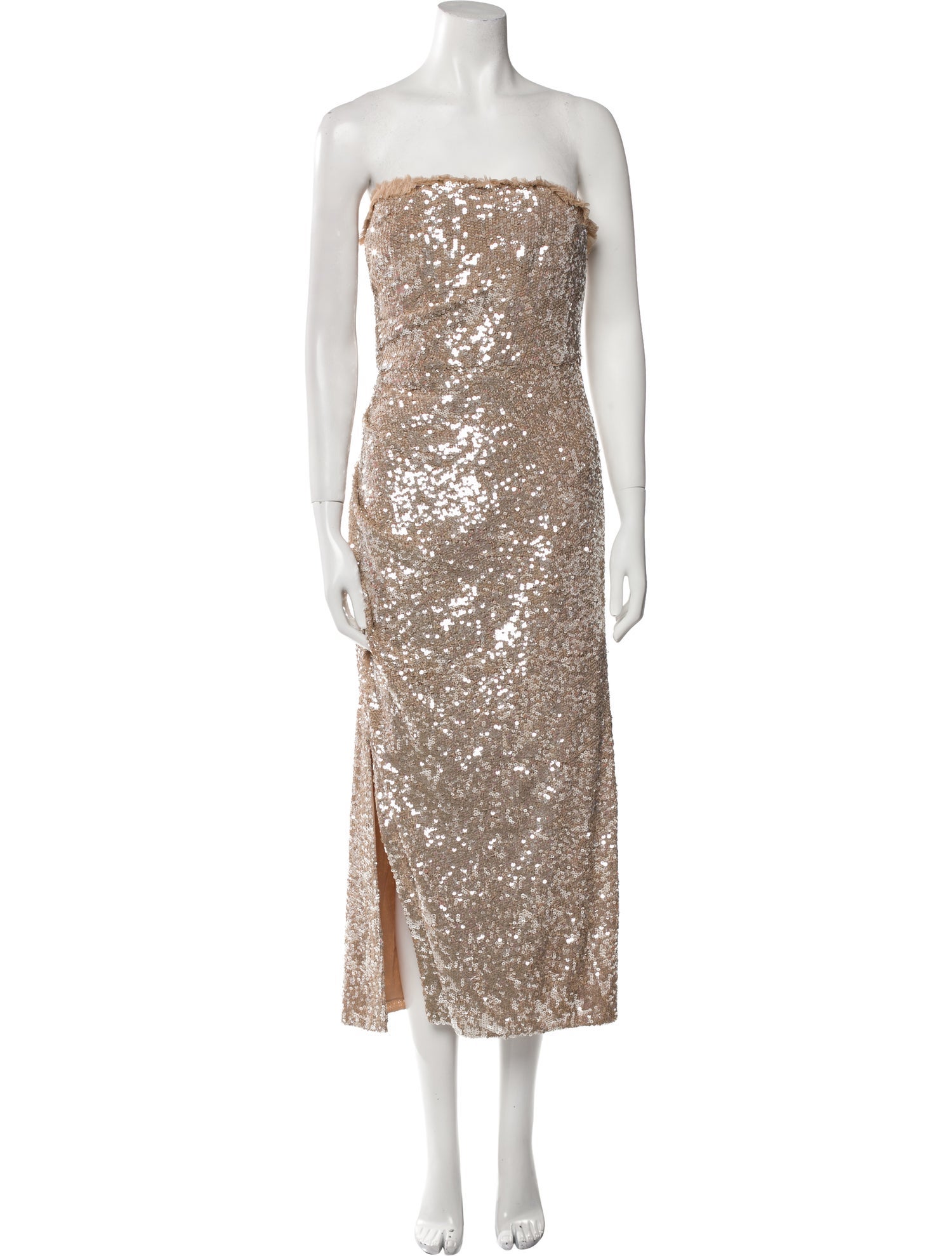 Needle & Thread Strapless Midi Length Dress w/ Tags