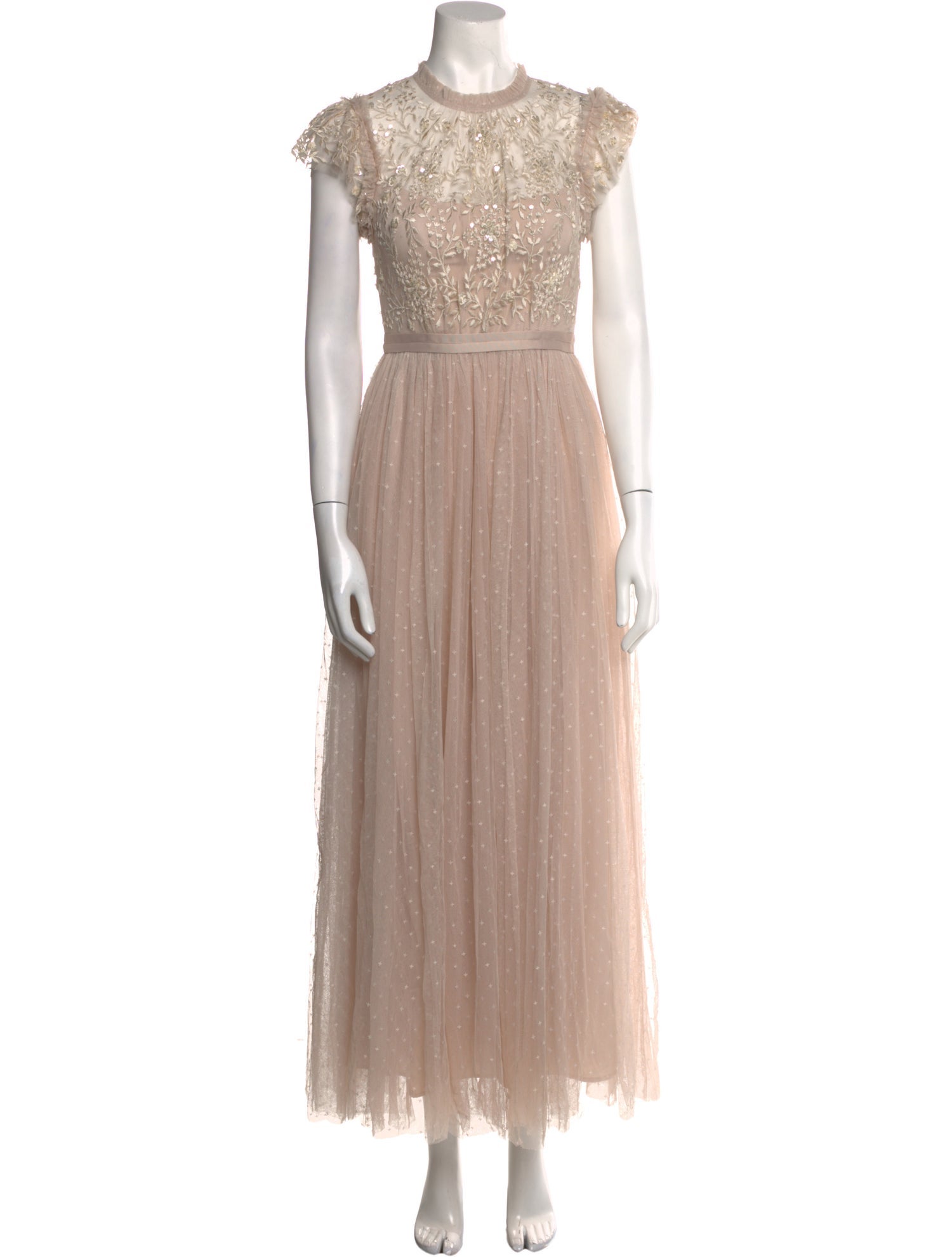 Needle & Thread Mock Neck Long Dress