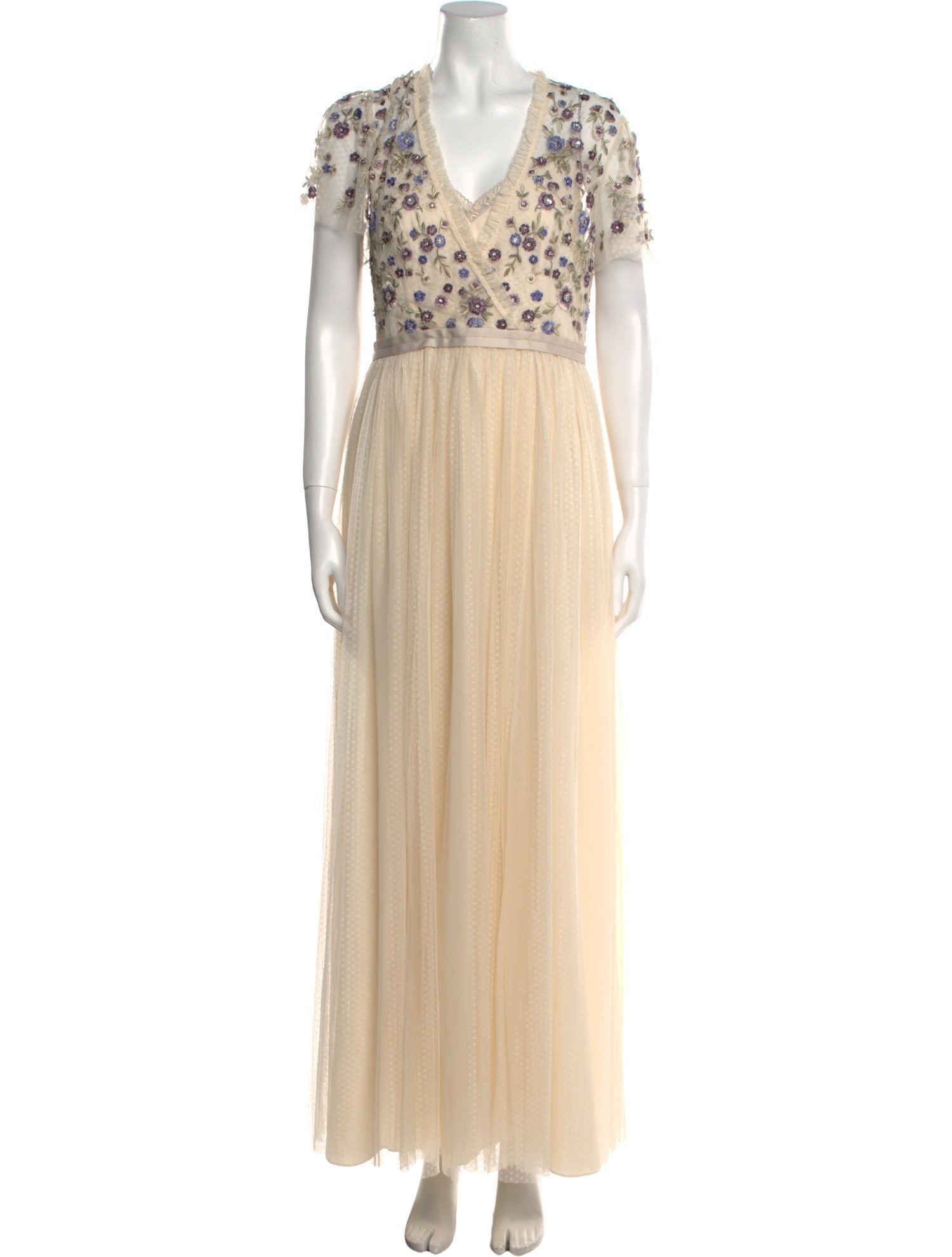 Needle & Thread V-Neck Long Dress