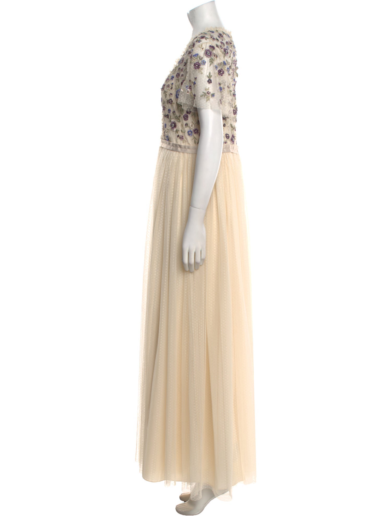 Needle & Thread V-Neck Long Dress