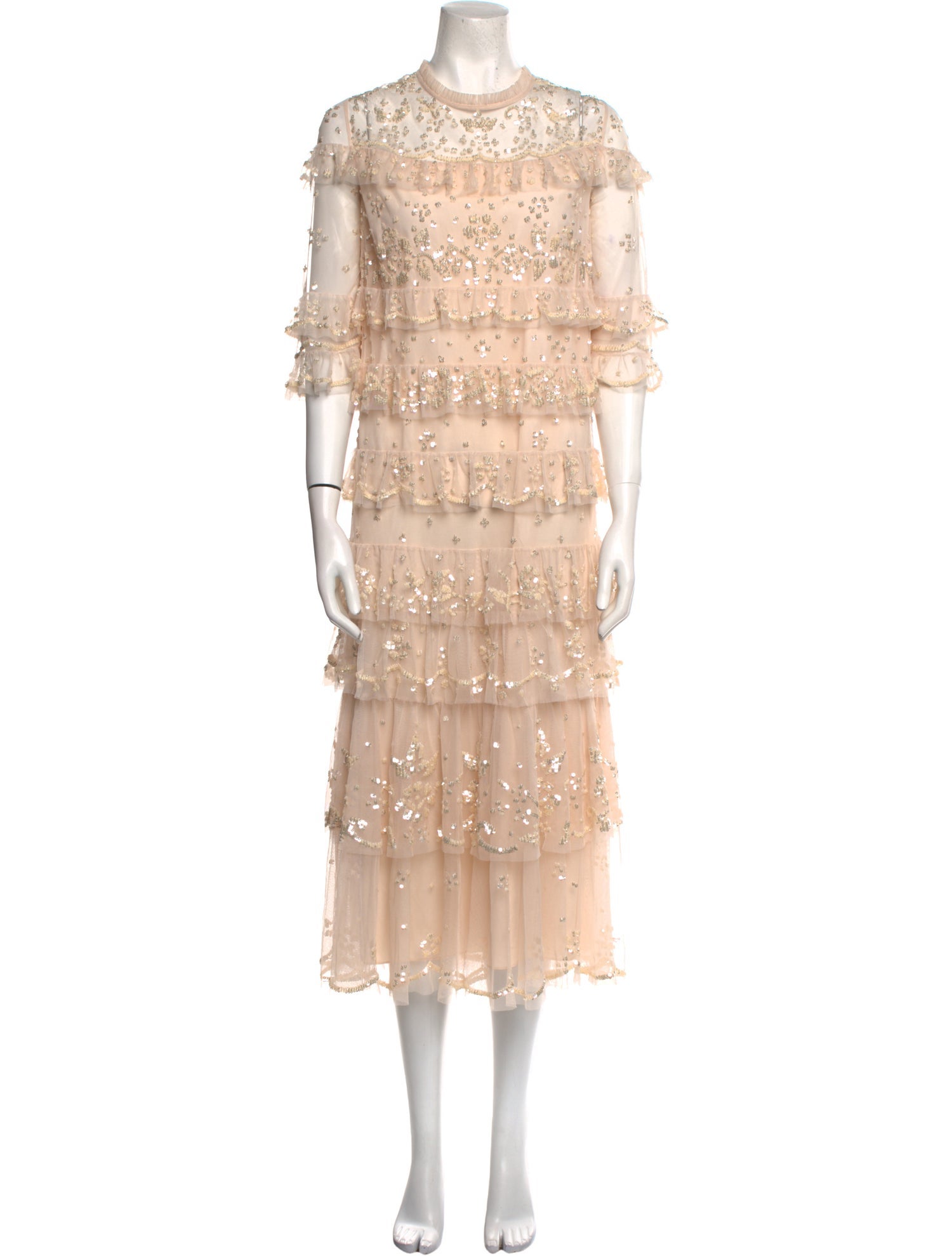 Needle & Thread Lace Pattern Long Dress