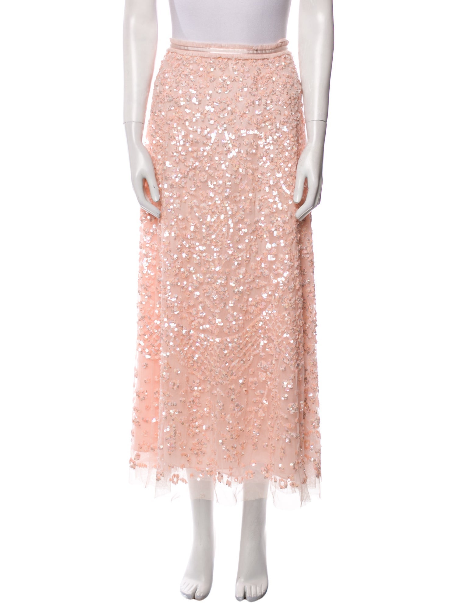 Needle & Thread Sequin Embellishments Midi Length Skirt