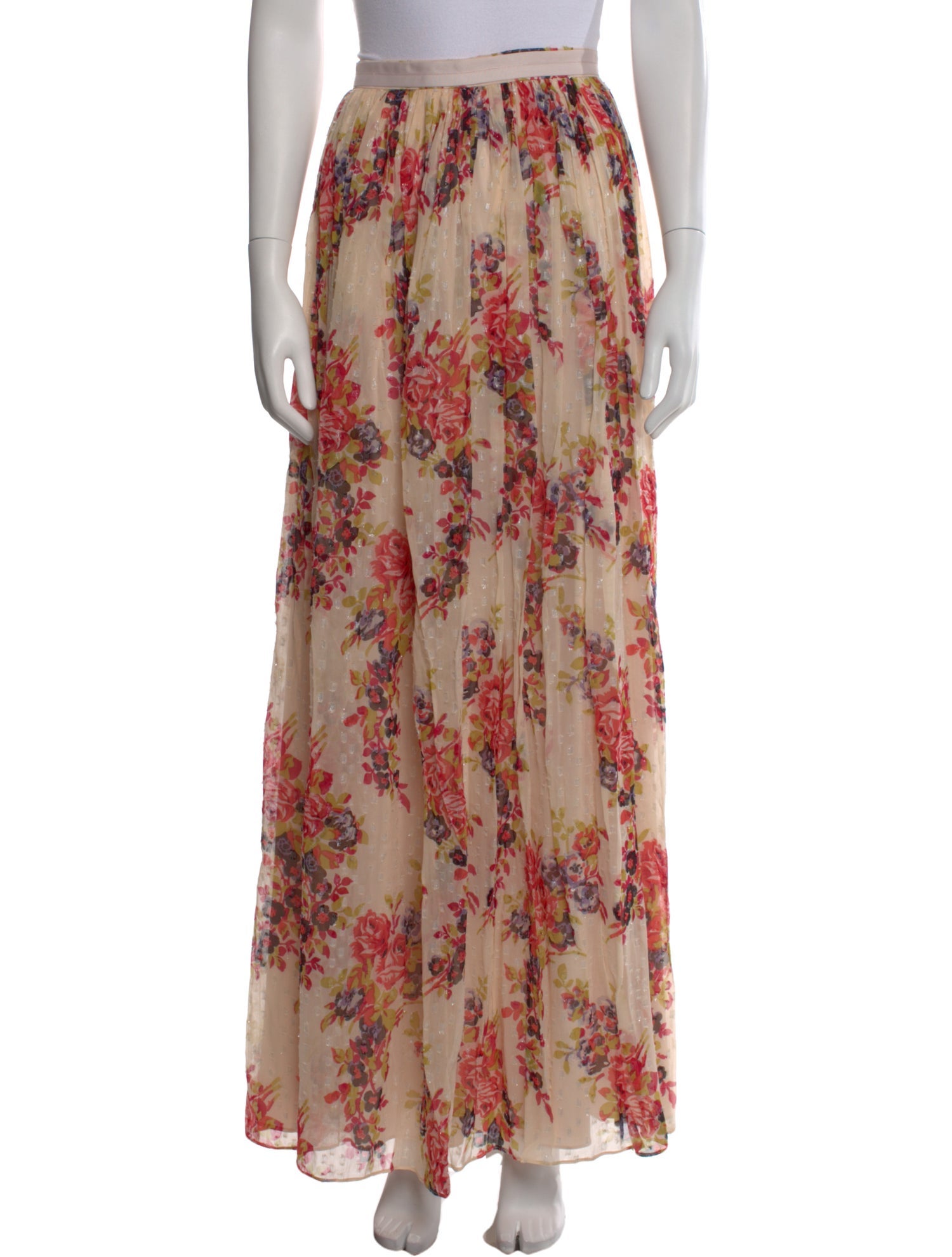 Needle & Thread Floral Print Long Skirt