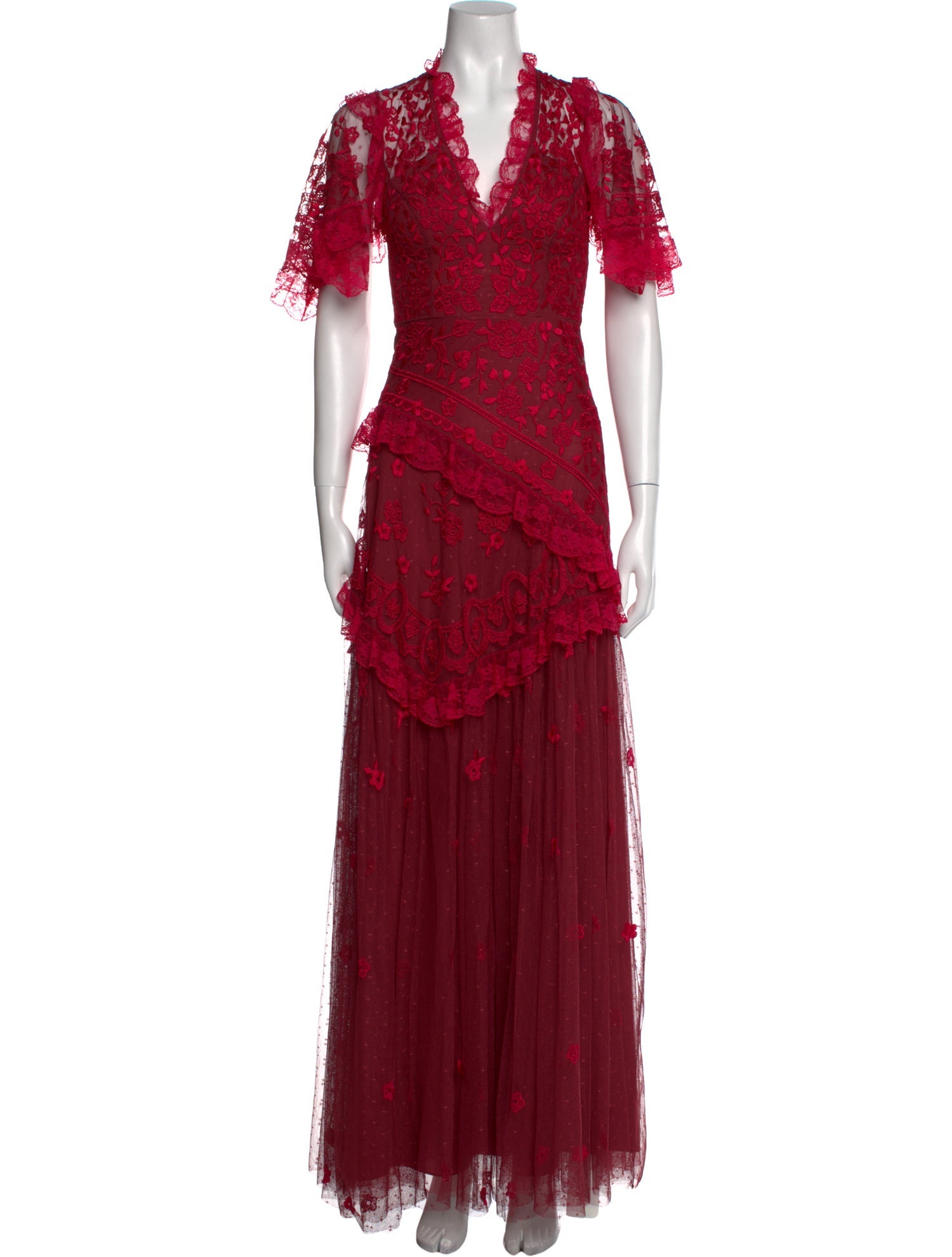 Needle & Thread Lace Pattern Long Dress