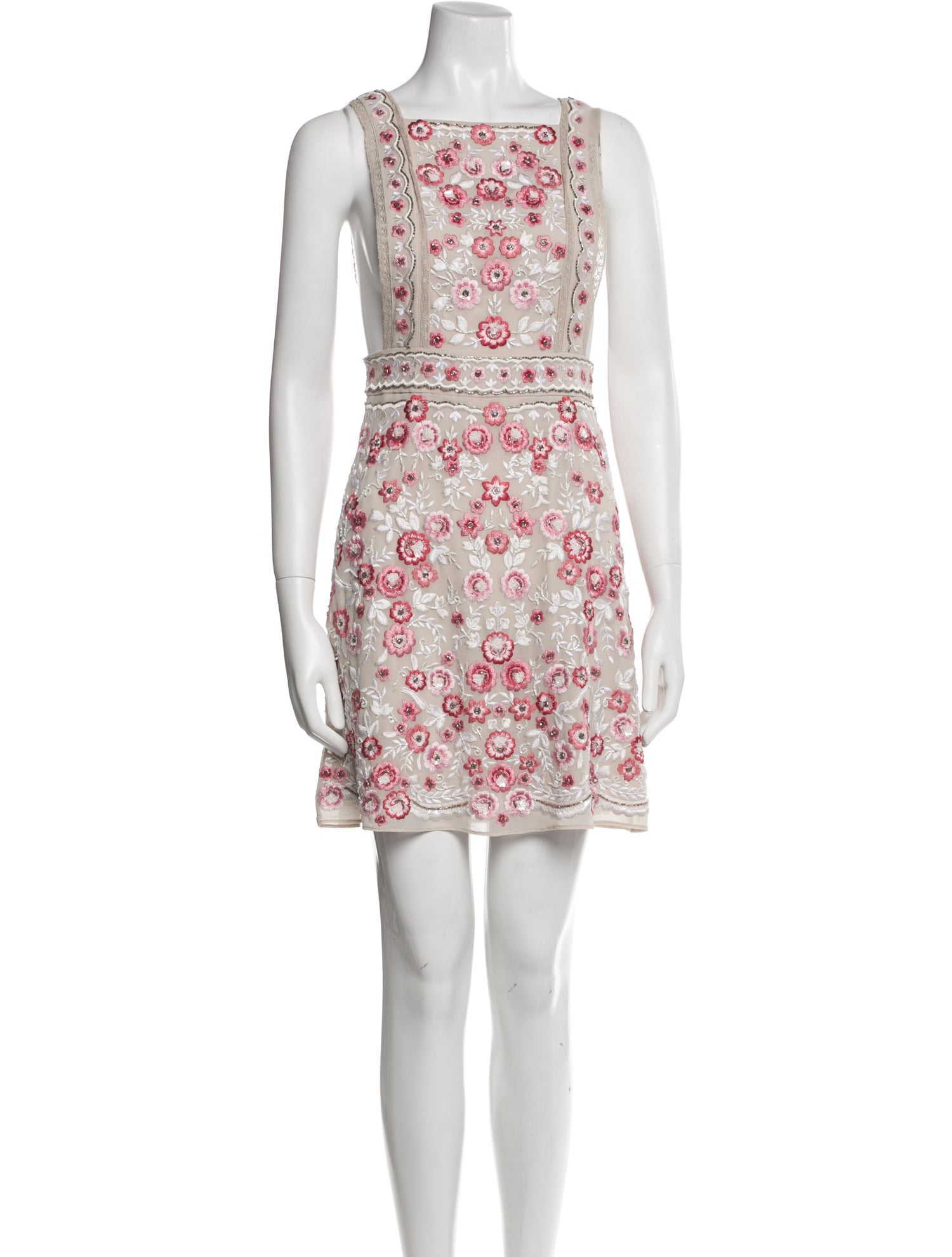 Needle & Thread Floral Print Mini Dress