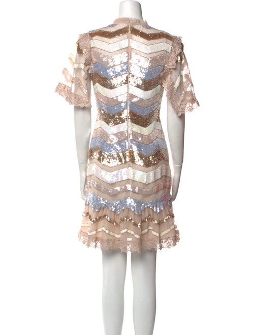 Needle & Thread Lace Pattern Mini Dress