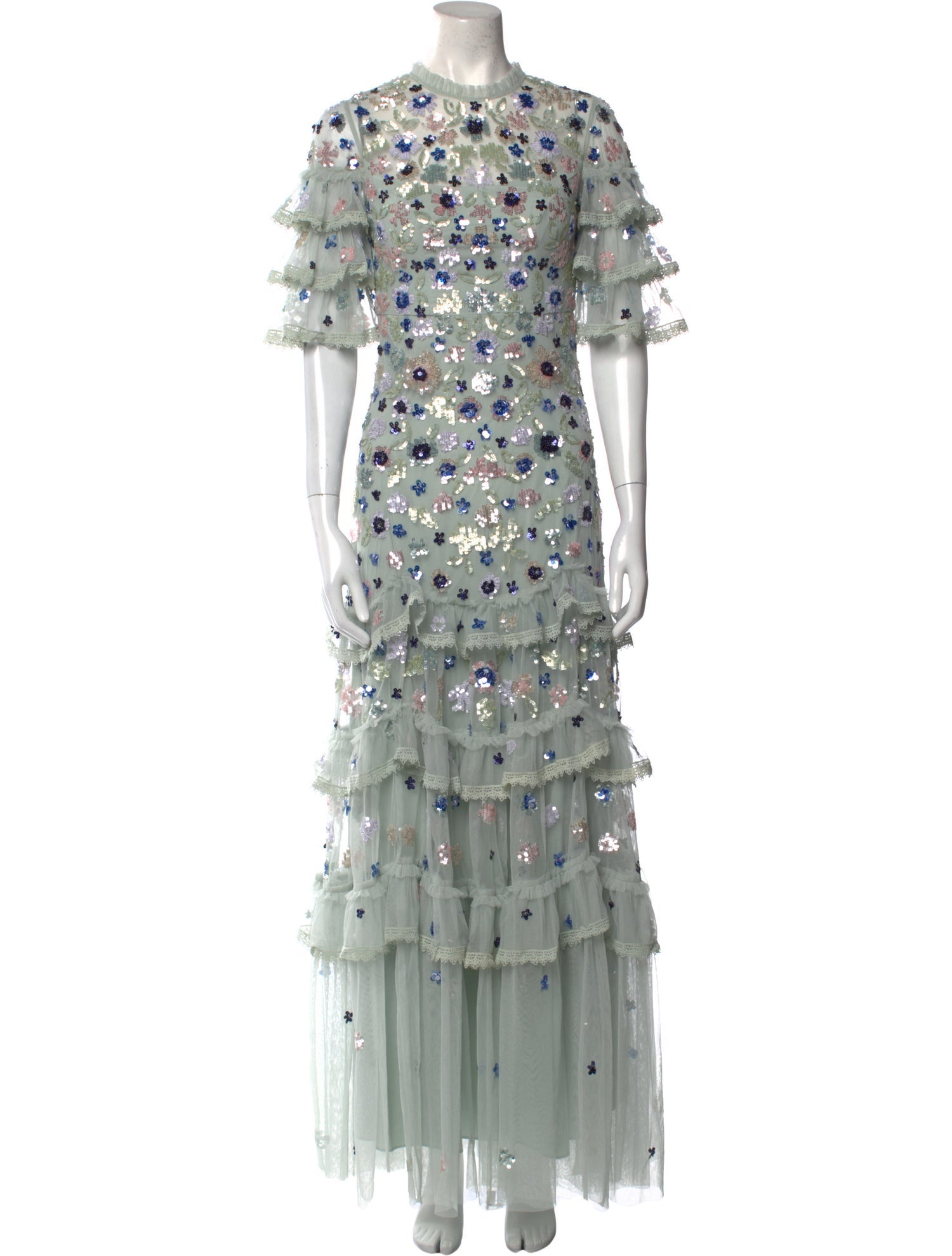 Needle & Thread Floral Print Midi Length Dress