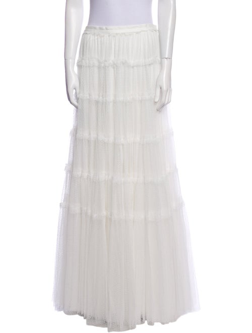 Needle & Thread Mesh Accents Long Skirt