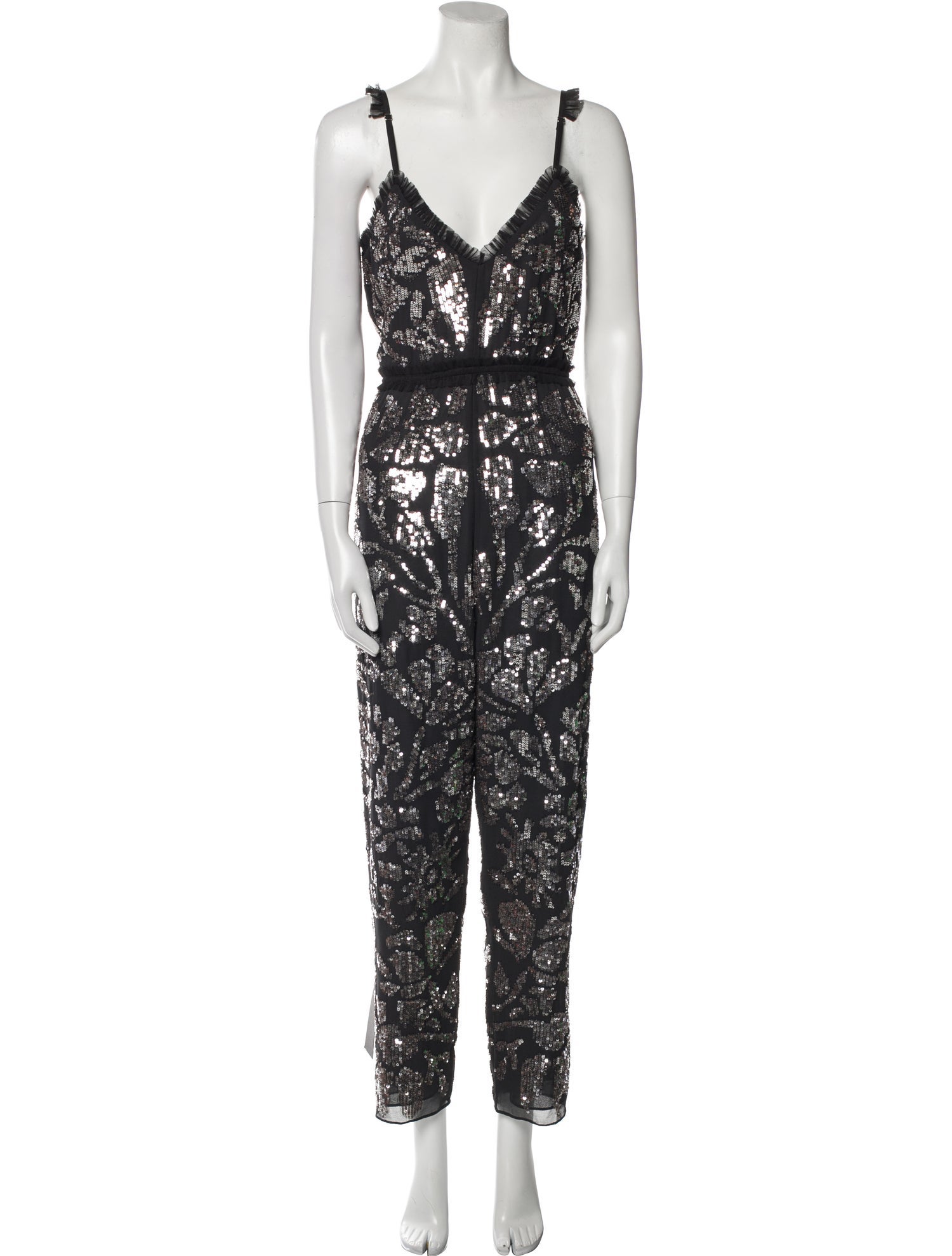 Needle & Thread Printed V-Neck Jumpsuit w/ Tags