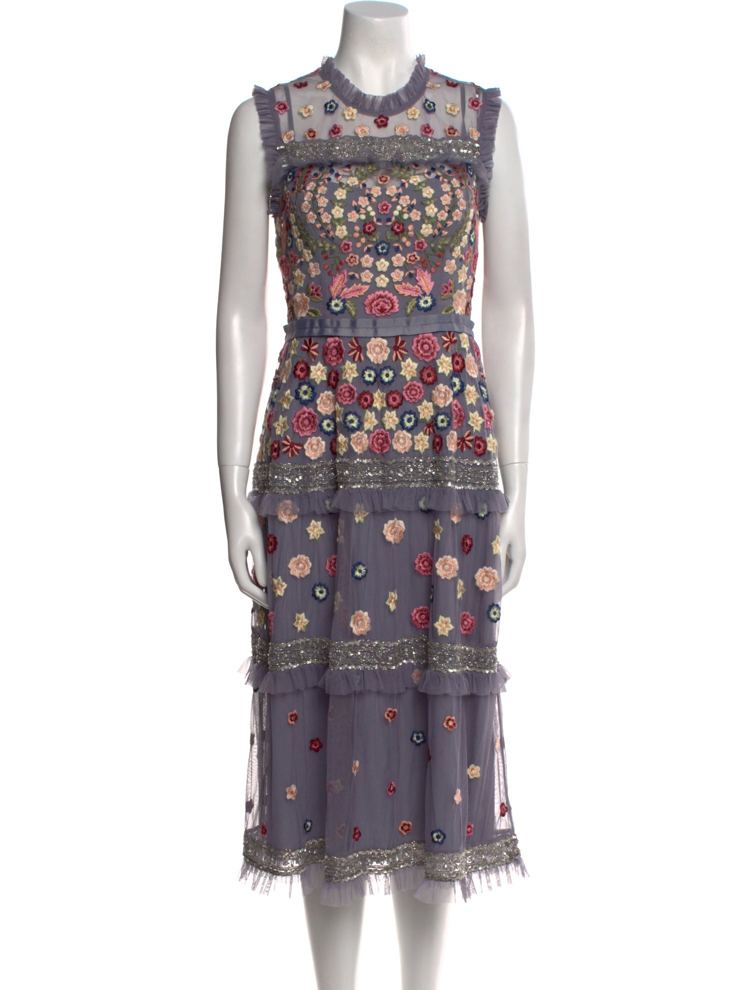 Needle & Thread Lace Pattern Midi Length Dress