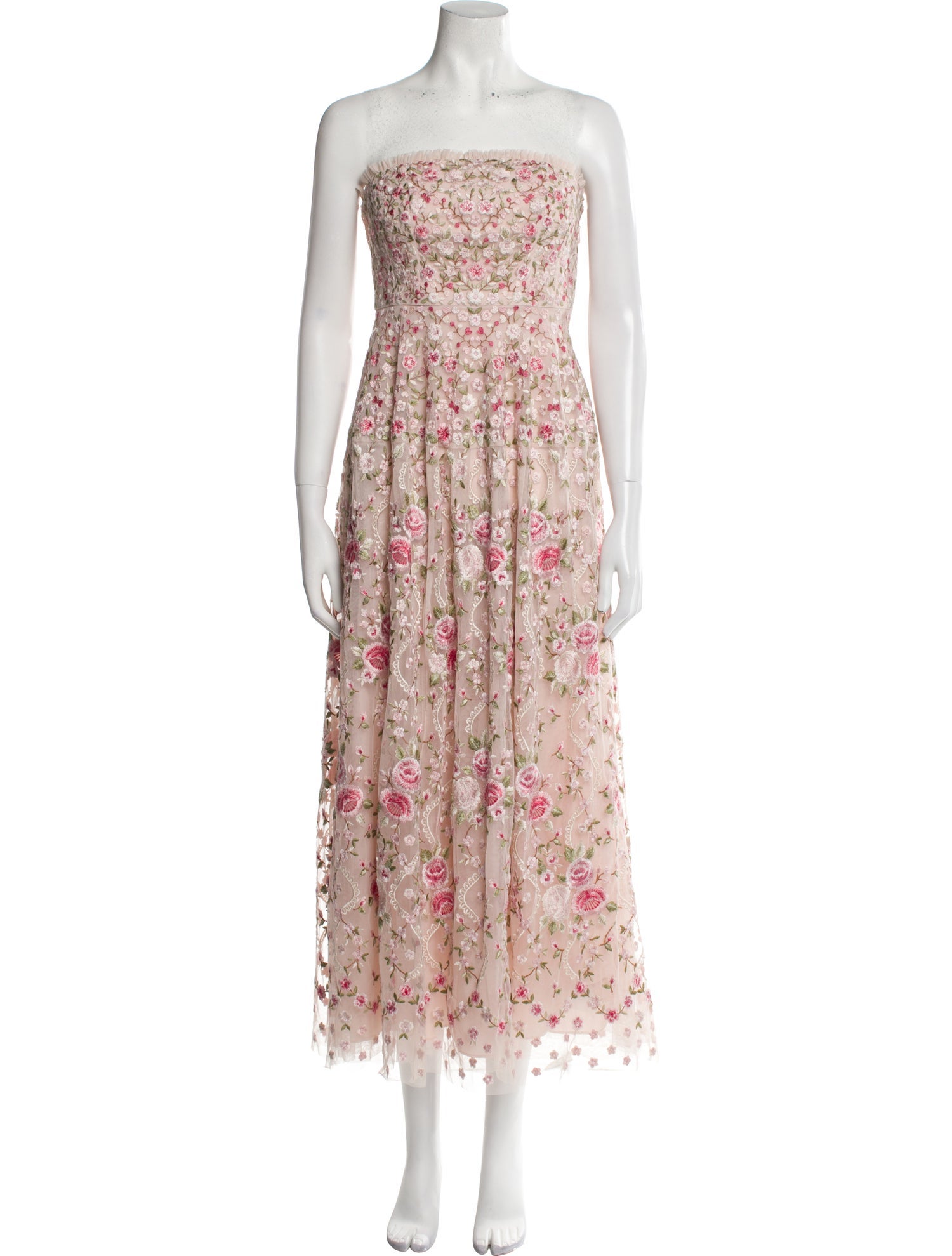 Needle & Thread Floral Print Midi Length Dress