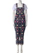 Needle & Thread Floral Print Square Neckline Jumpsuit