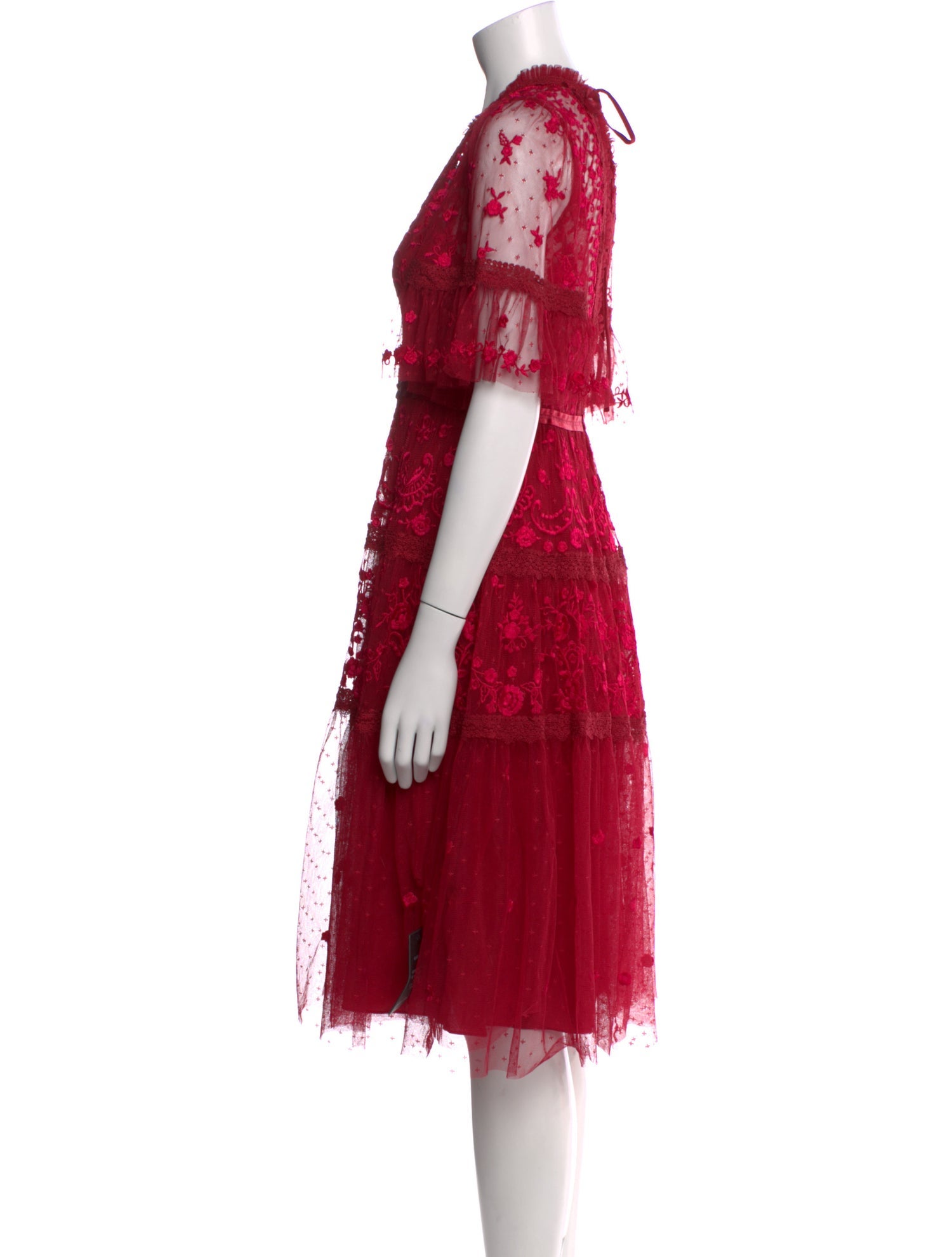 Needle & Thread Lace Pattern Midi Length Dress