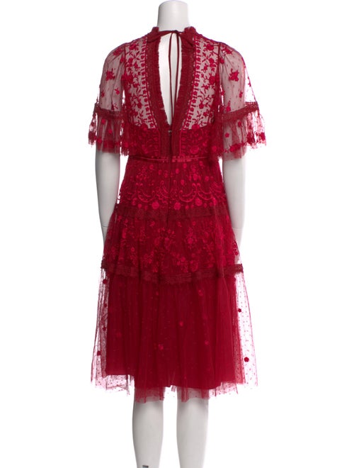 Needle & Thread Lace Pattern Midi Length Dress