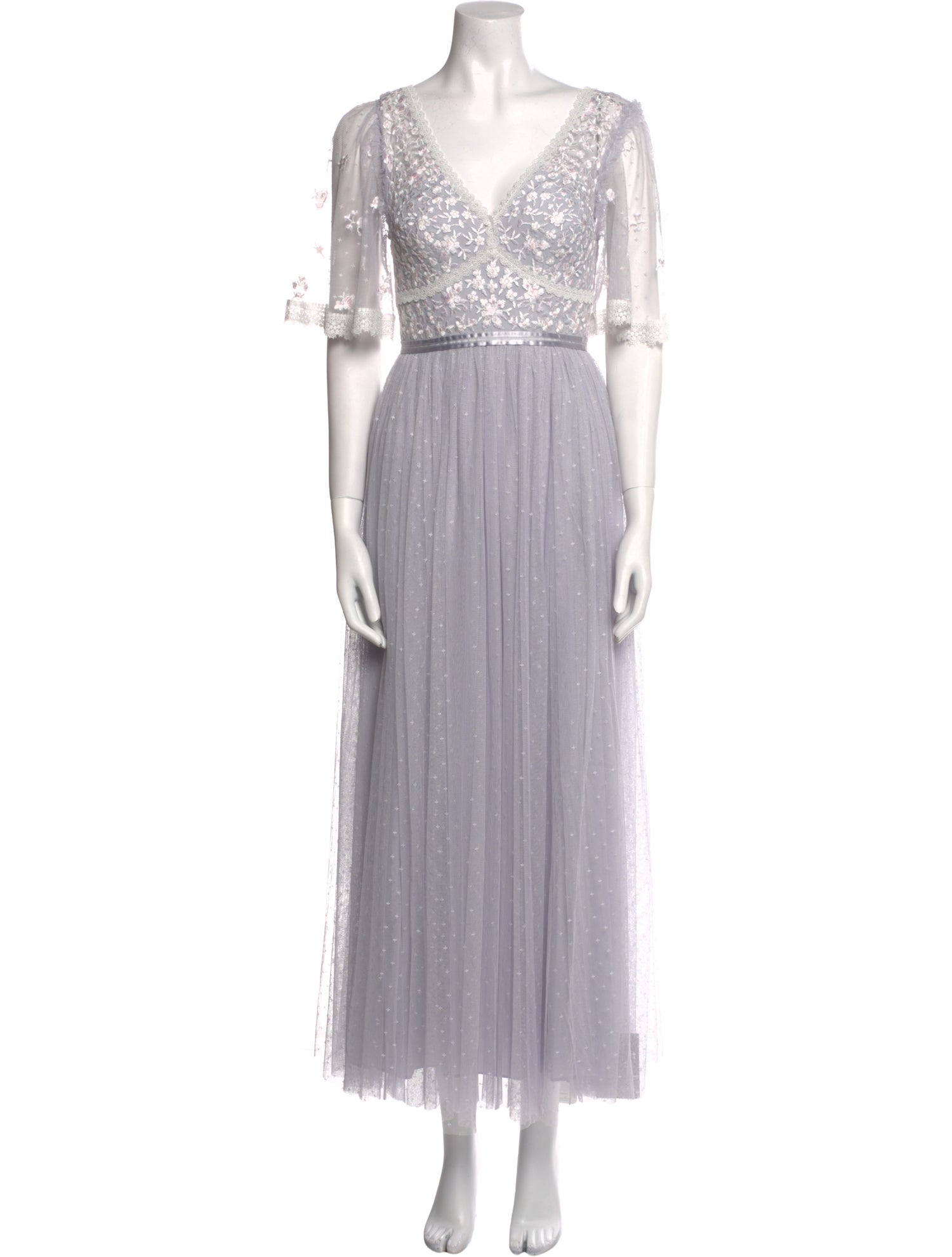 Needle & Thread V-Neck Long Dress w/ Tags