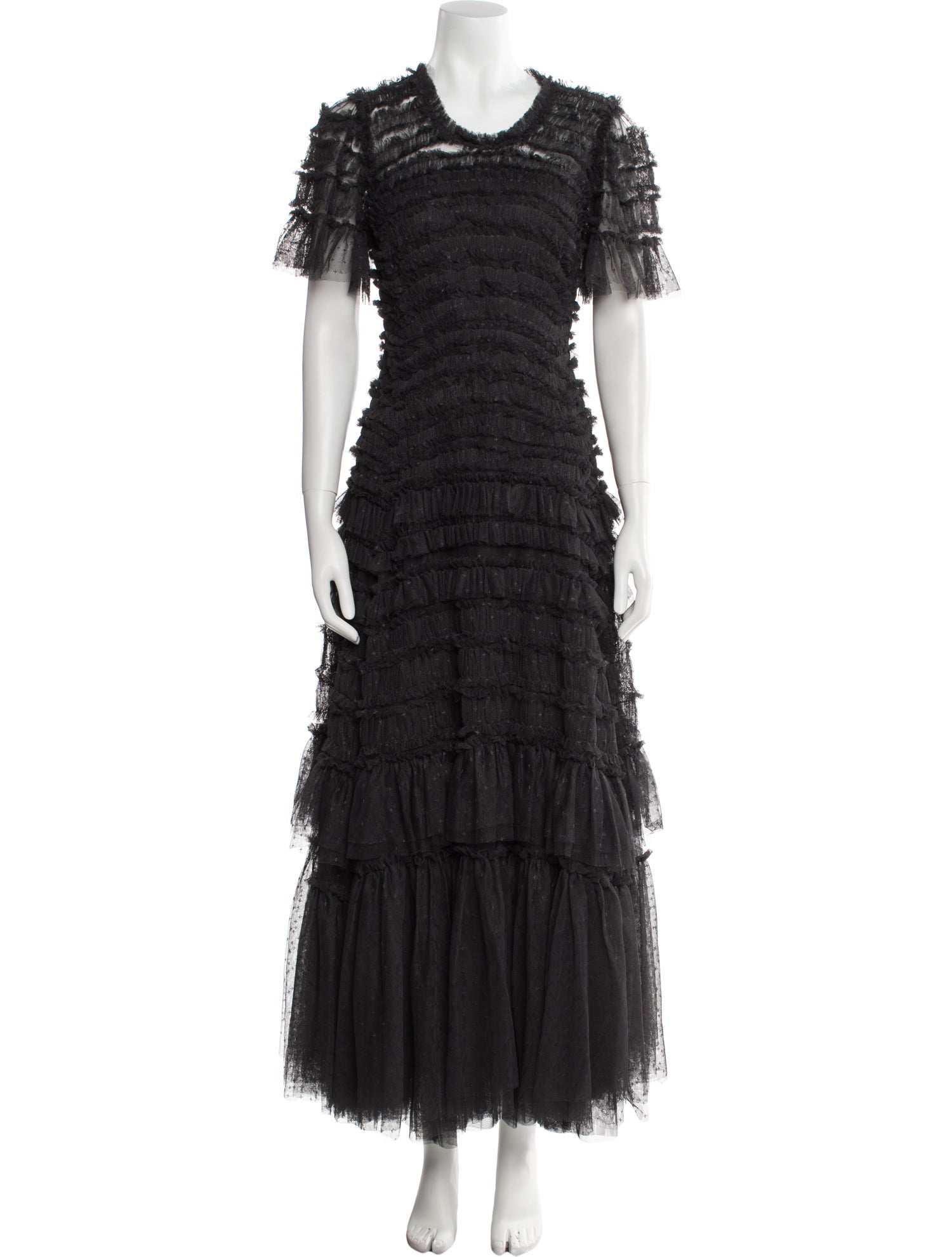 Needle & Thread Scoop Neck Long Dress