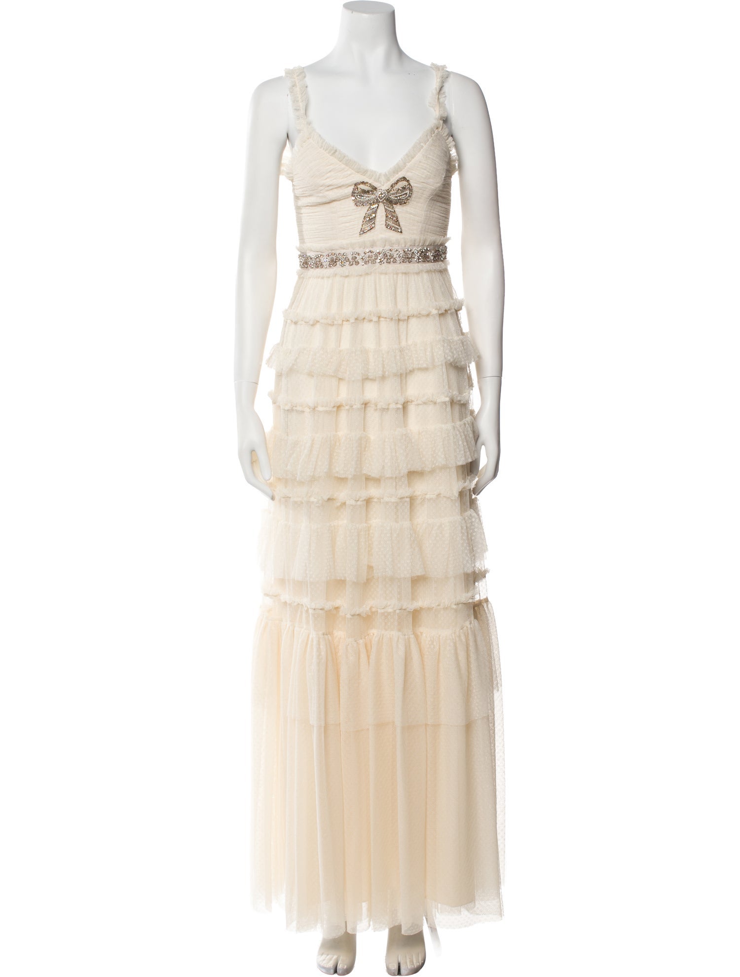 Needle & Thread V-Neck Long Dress