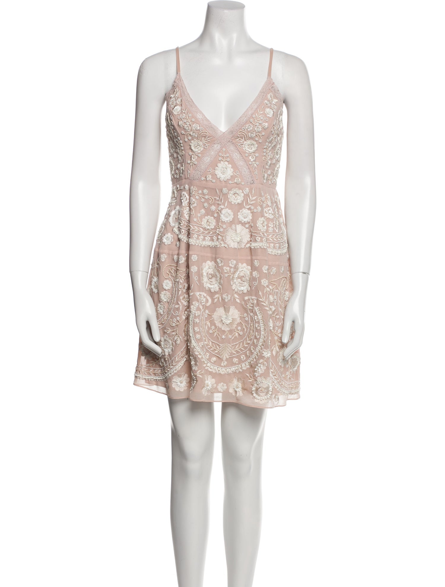 Needle & Thread Lace Pattern Mini Dress