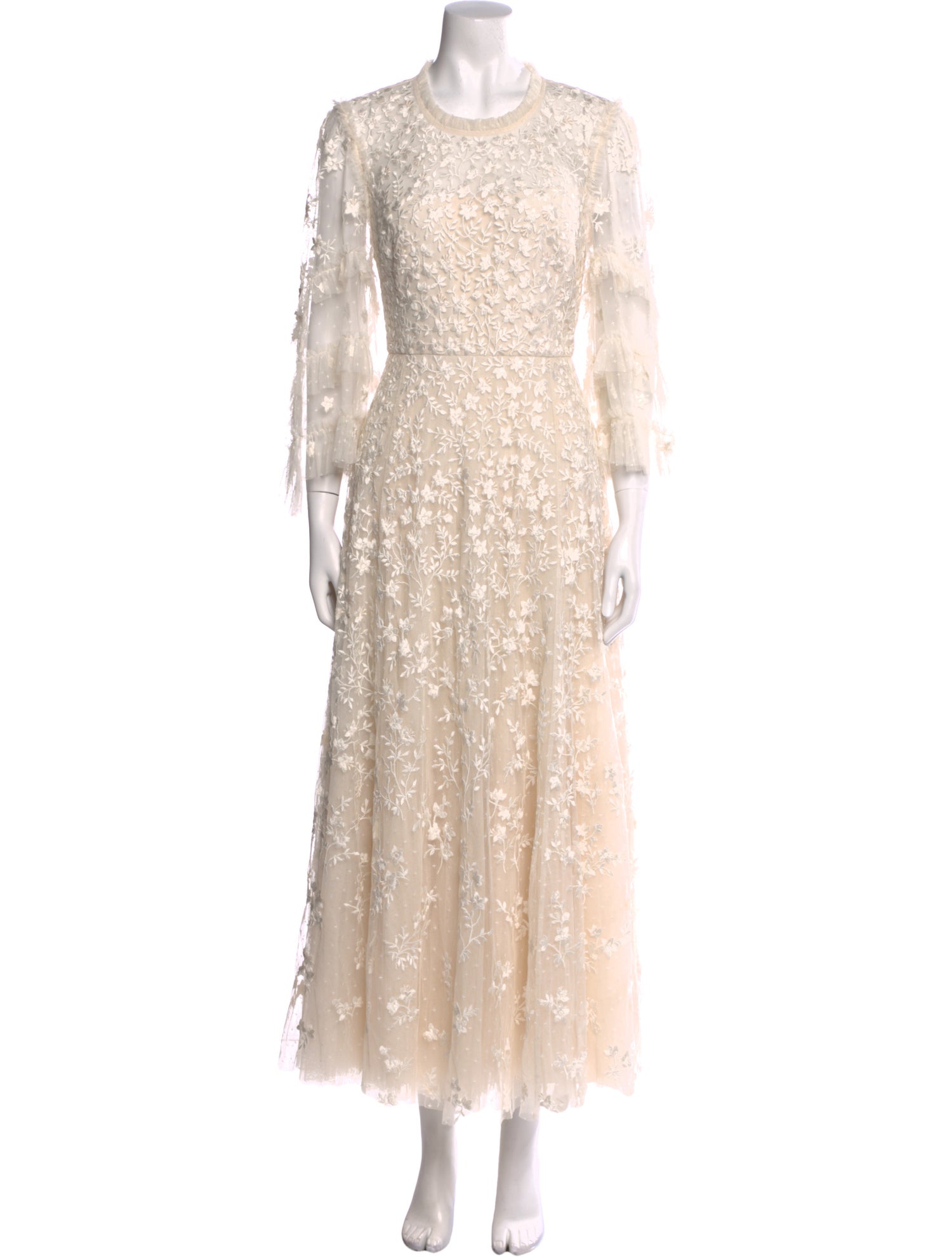 Needle & Thread Crew Neck Long Dress w/ Tags