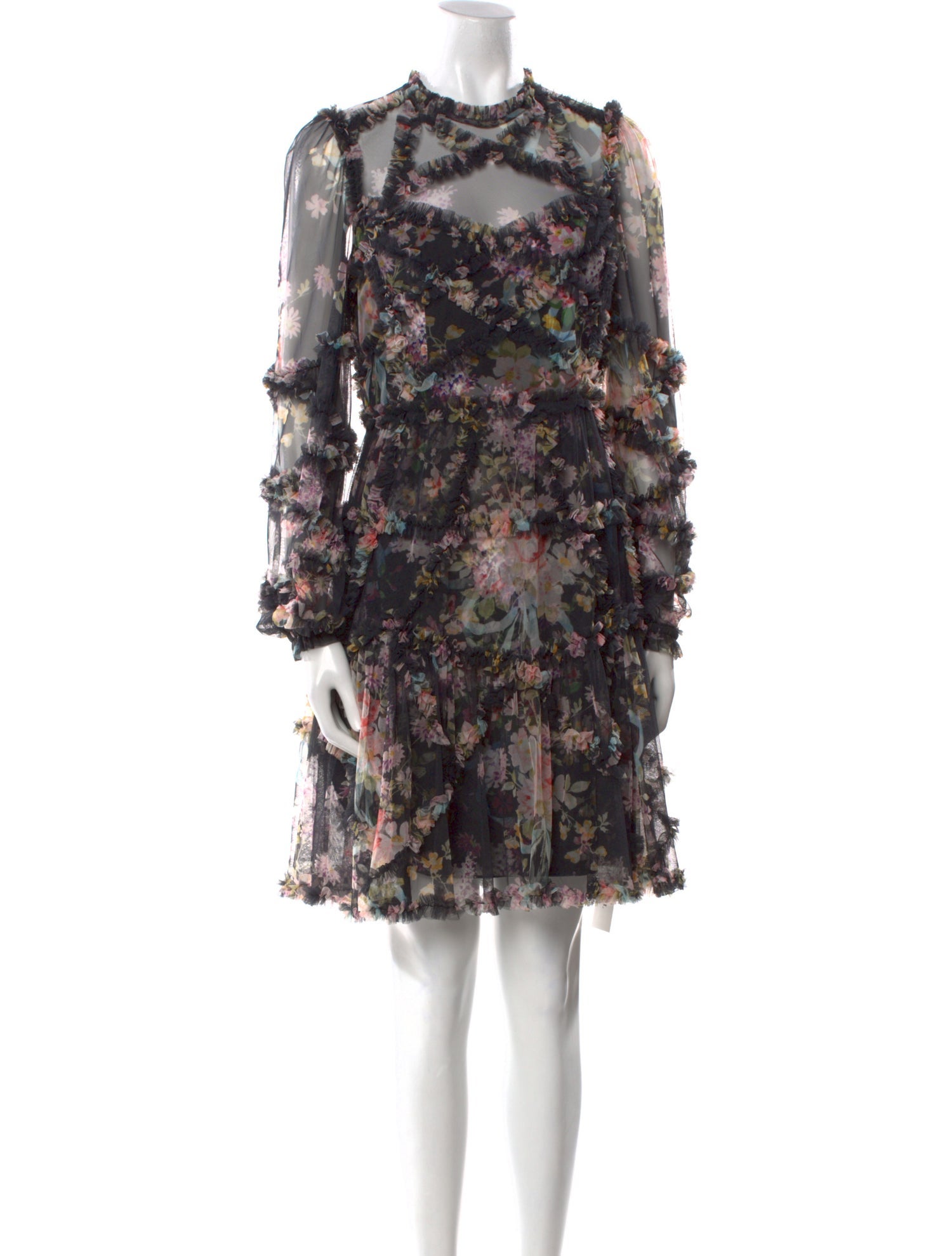 Needle & Thread Mesh Mini Dress