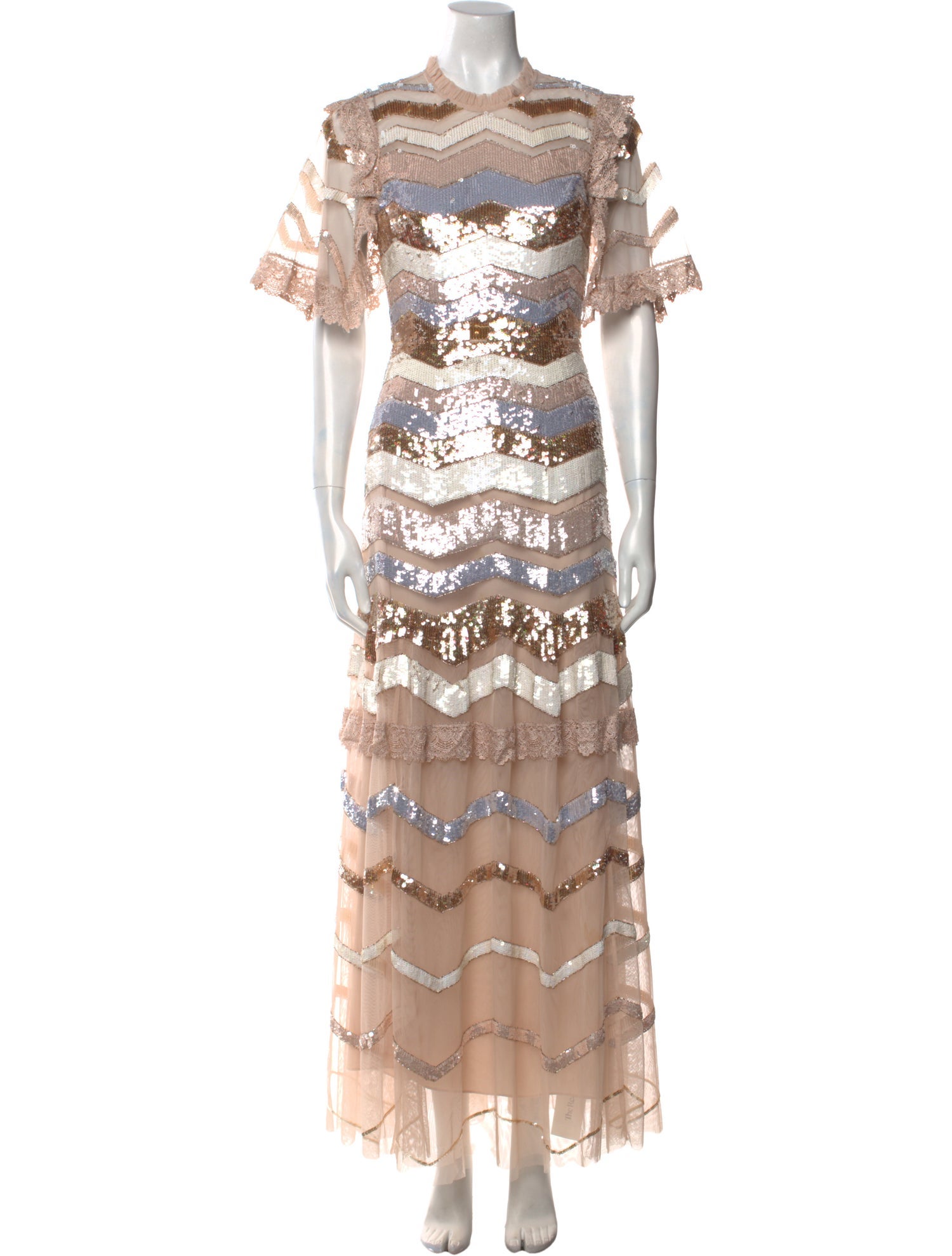Needle & Thread Lace Pattern Long Dress