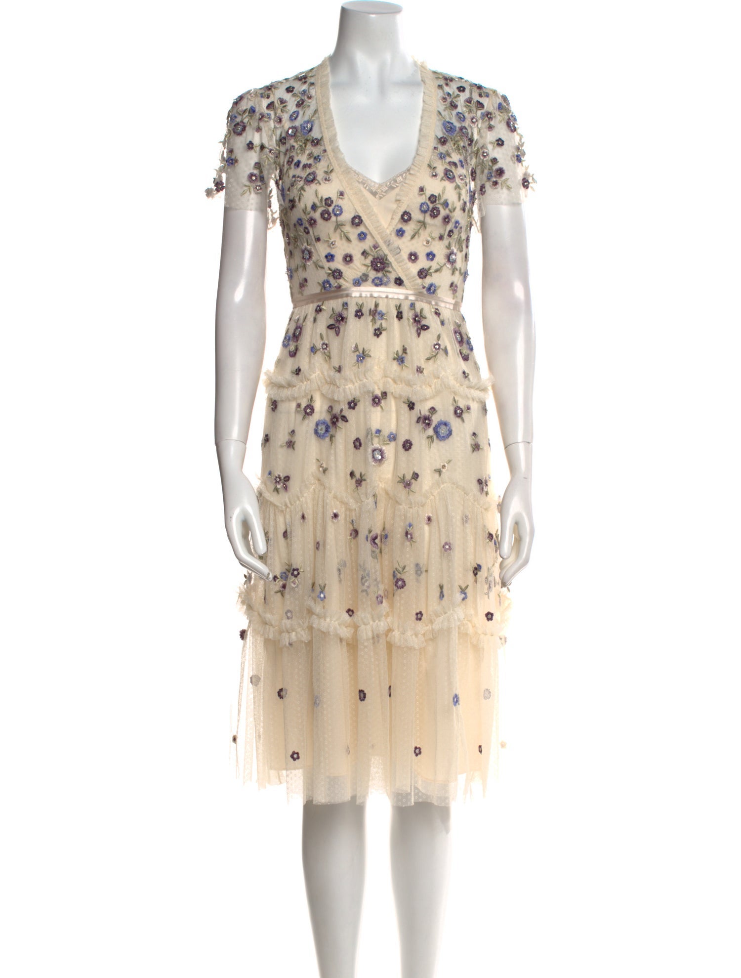 Needle & Thread Floral Print Knee-Length Dress