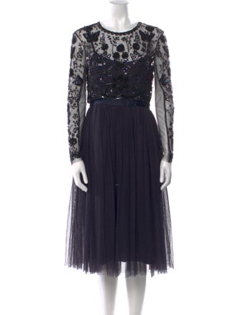 Needle & Thread Lace Pattern Midi Length Dress