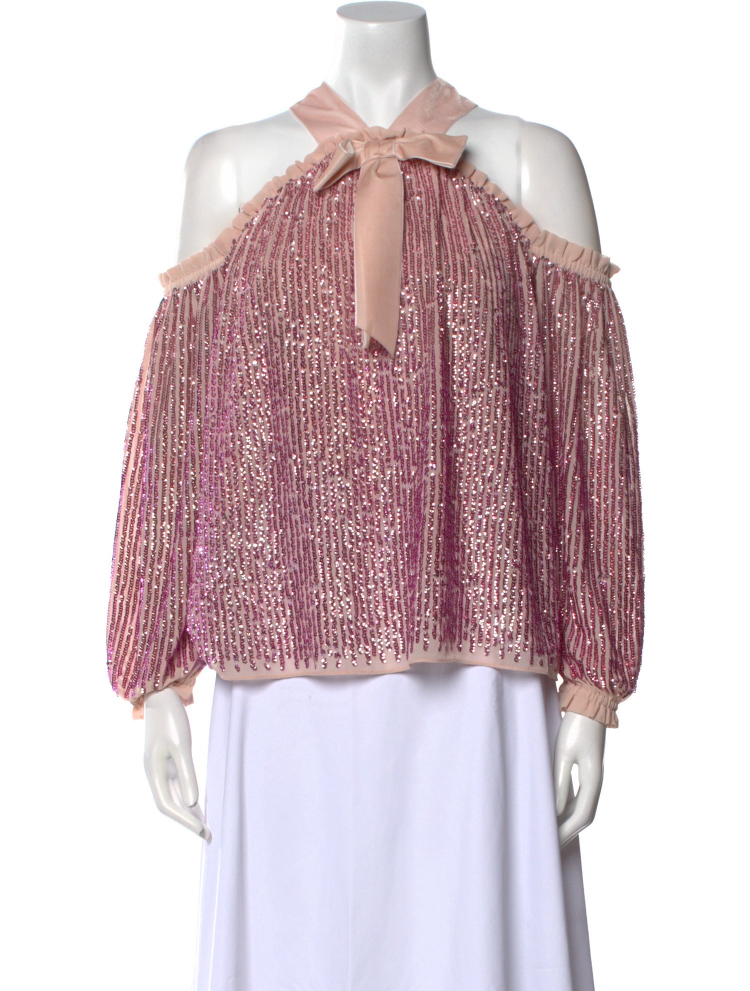 Needle & Thread Printed V-Neck Blouse