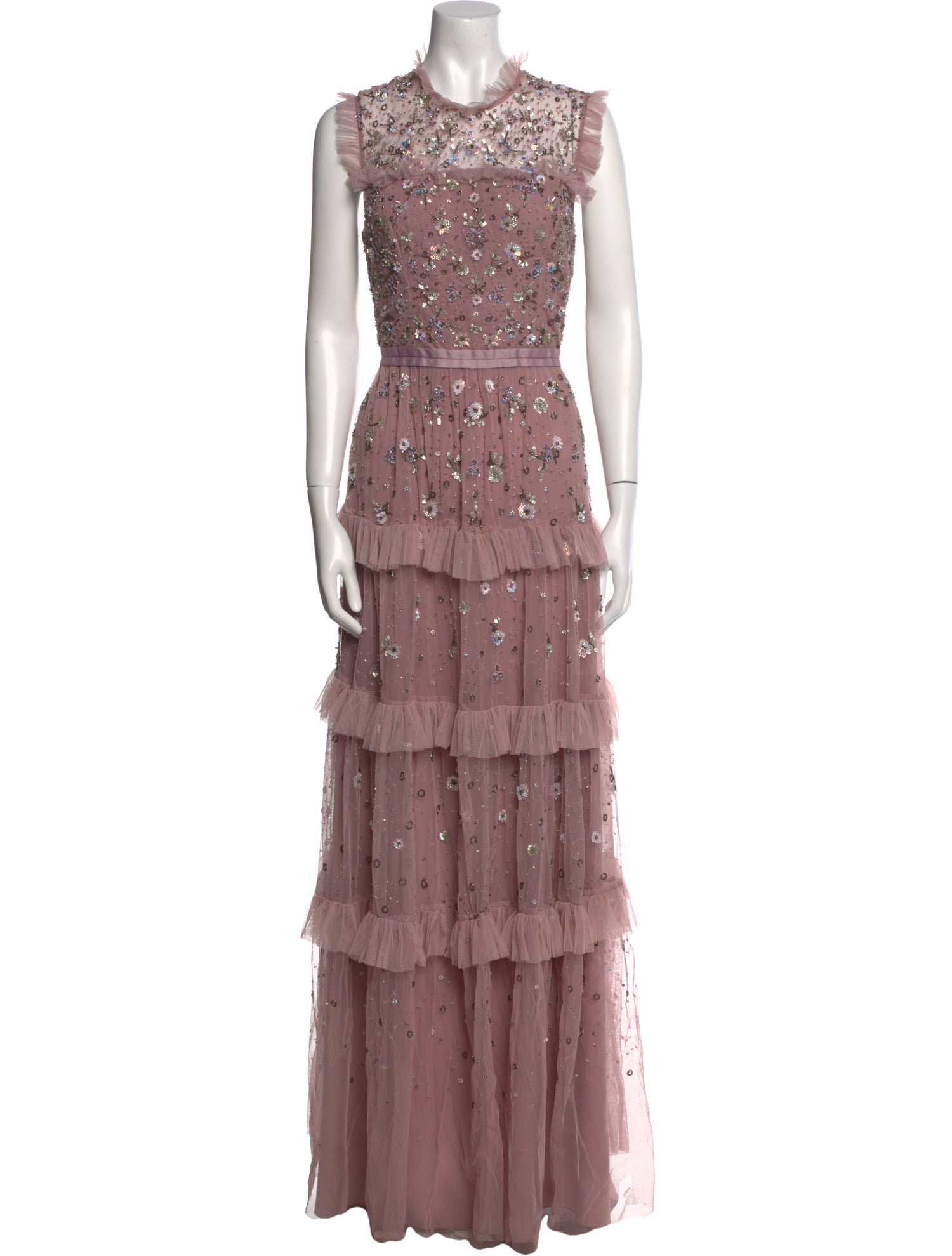 Needle & Thread Lace Pattern Long Dress