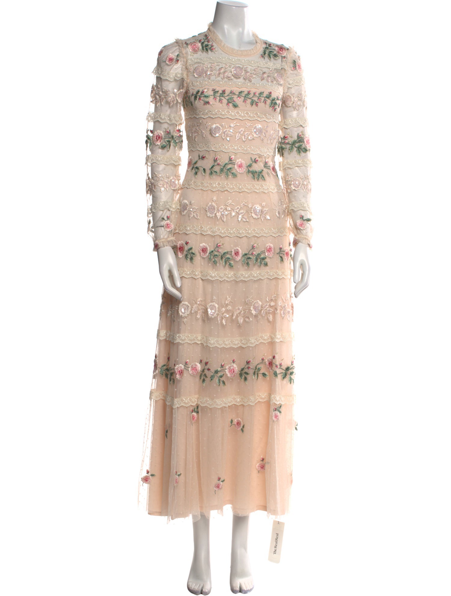 Needle & Thread Lace Pattern Long Dress