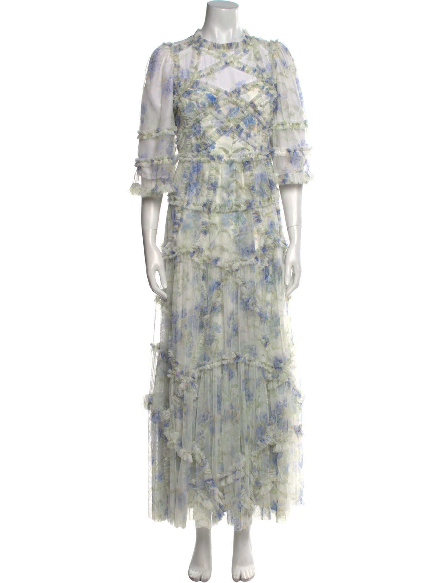 Needle & Thread Nylon Long Dress