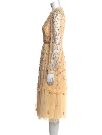 Needle & Thread Floral Print Midi Length Dress