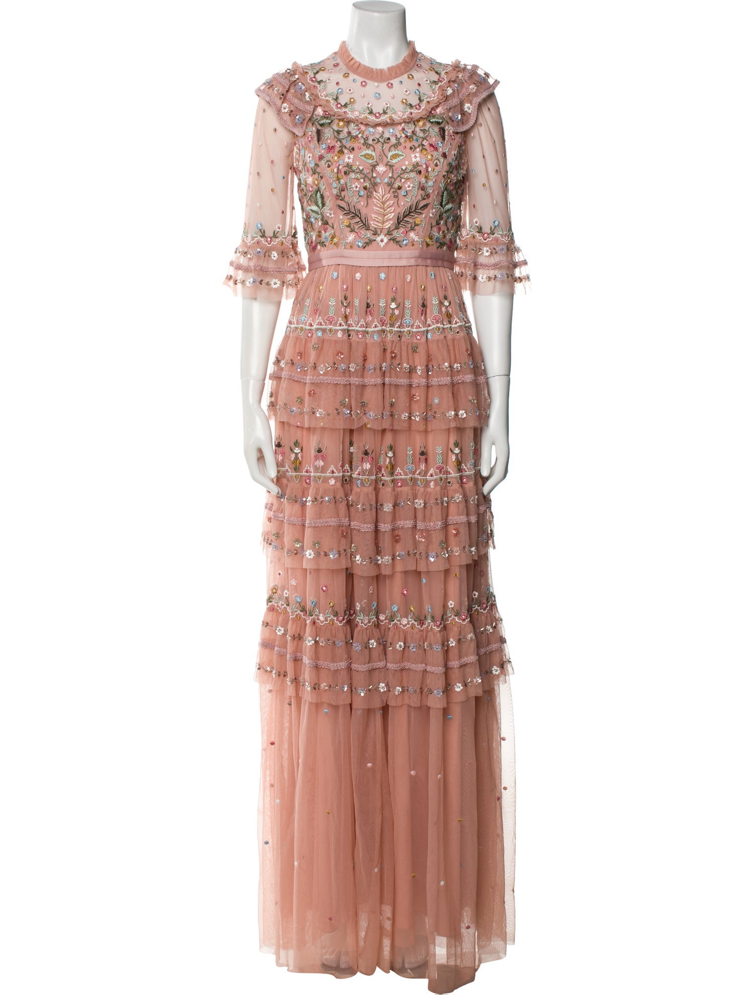 Needle & Thread Lace Pattern Long Dress