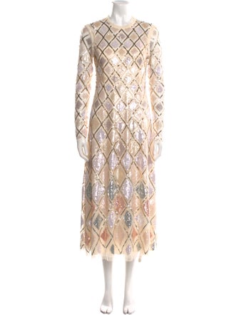 Needle & Thread Mesh Long Dress