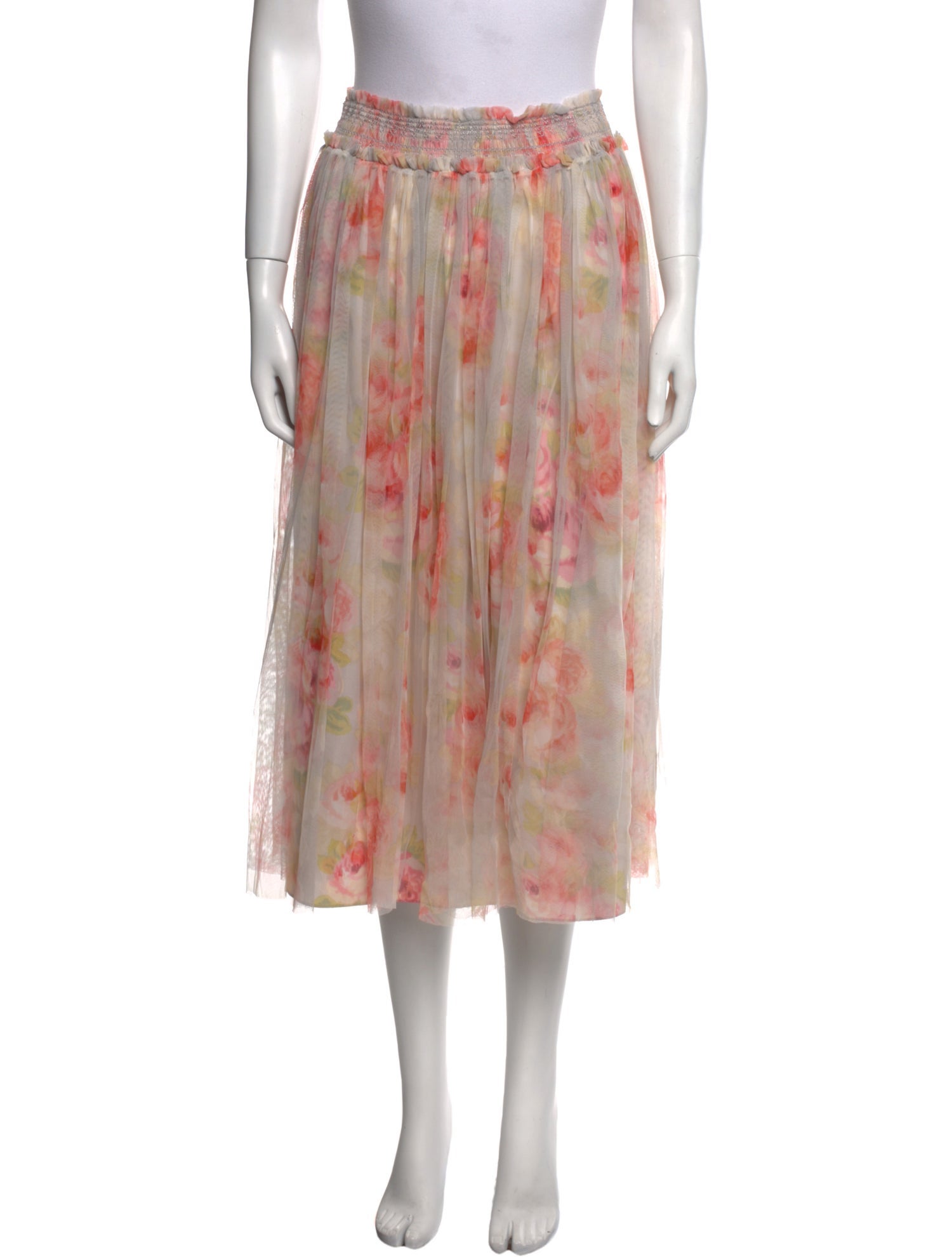 Needle & Thread Floral Print Midi Length Skirt