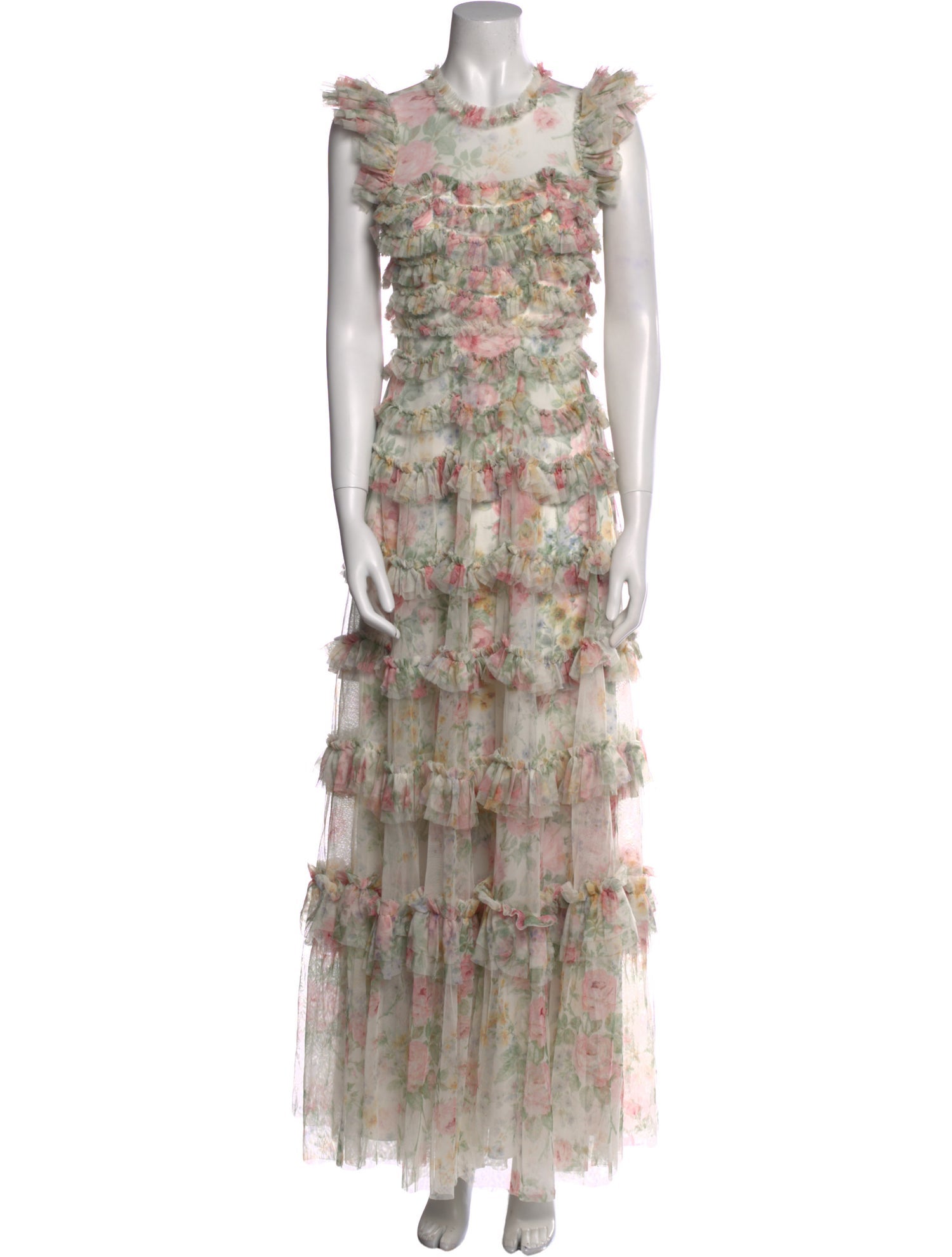 Needle & Thread Nylon Long Dress w/ Tags