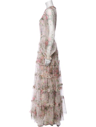 Needle & Thread Floral Print Long Dress