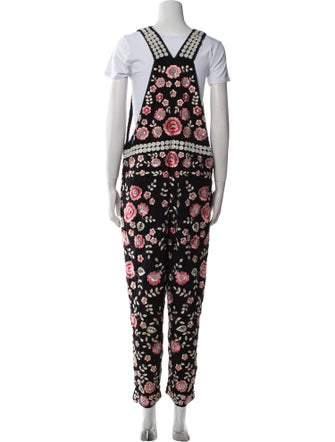 Needle & Thread Printed Square Neckline Jumpsuit