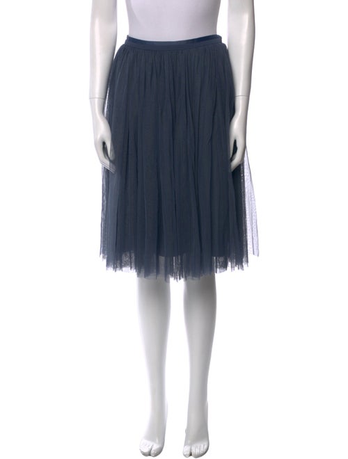 Needle & Thread Mesh Accents Knee-Length Skirt